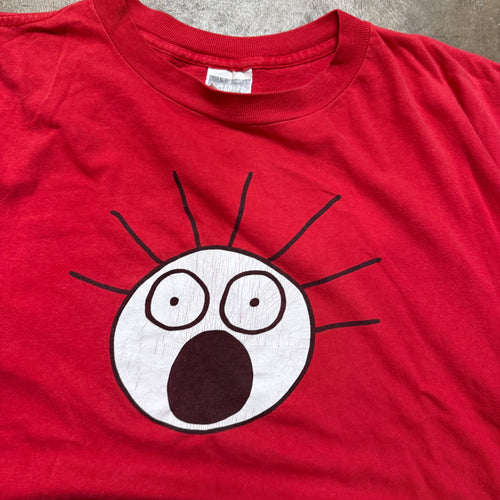 Size large - vintage 1992 Scared Guy tee