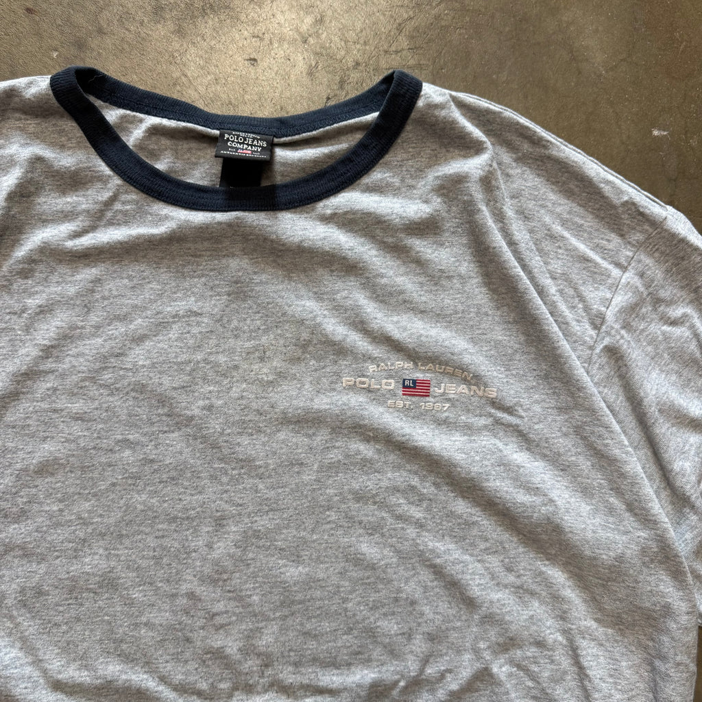 Size XL - Vintage Polo Jeans Ralph Lauren tee