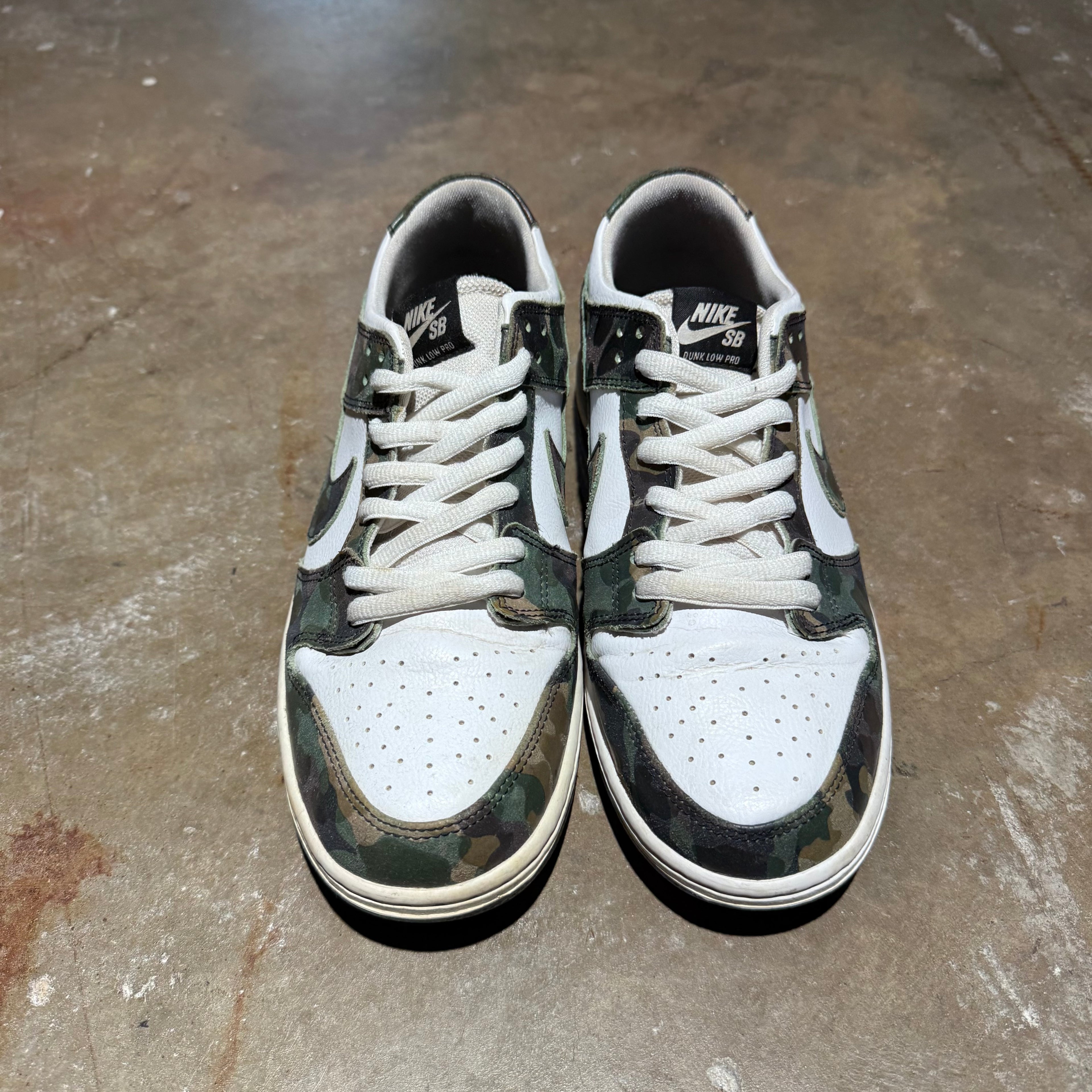 size 11 - Dunk Low sb ' Camo Legion Green '
