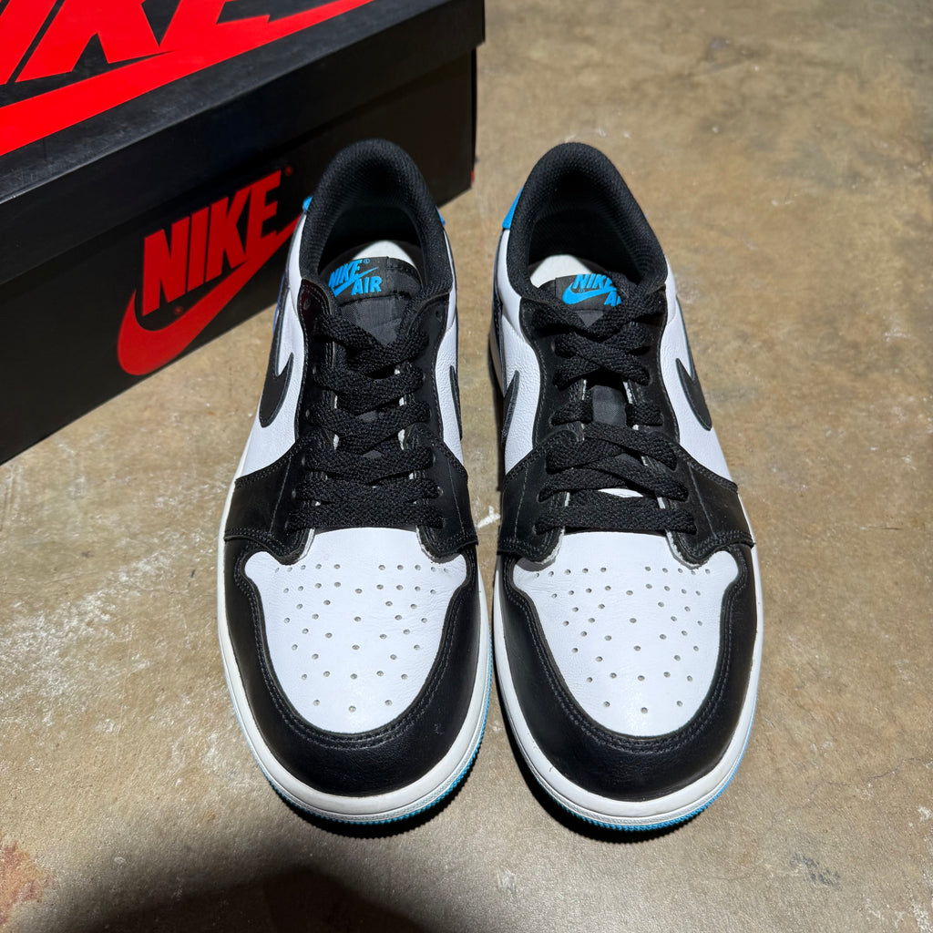 size 9 - Jordan 1 Low Retro ' Powder Blue '