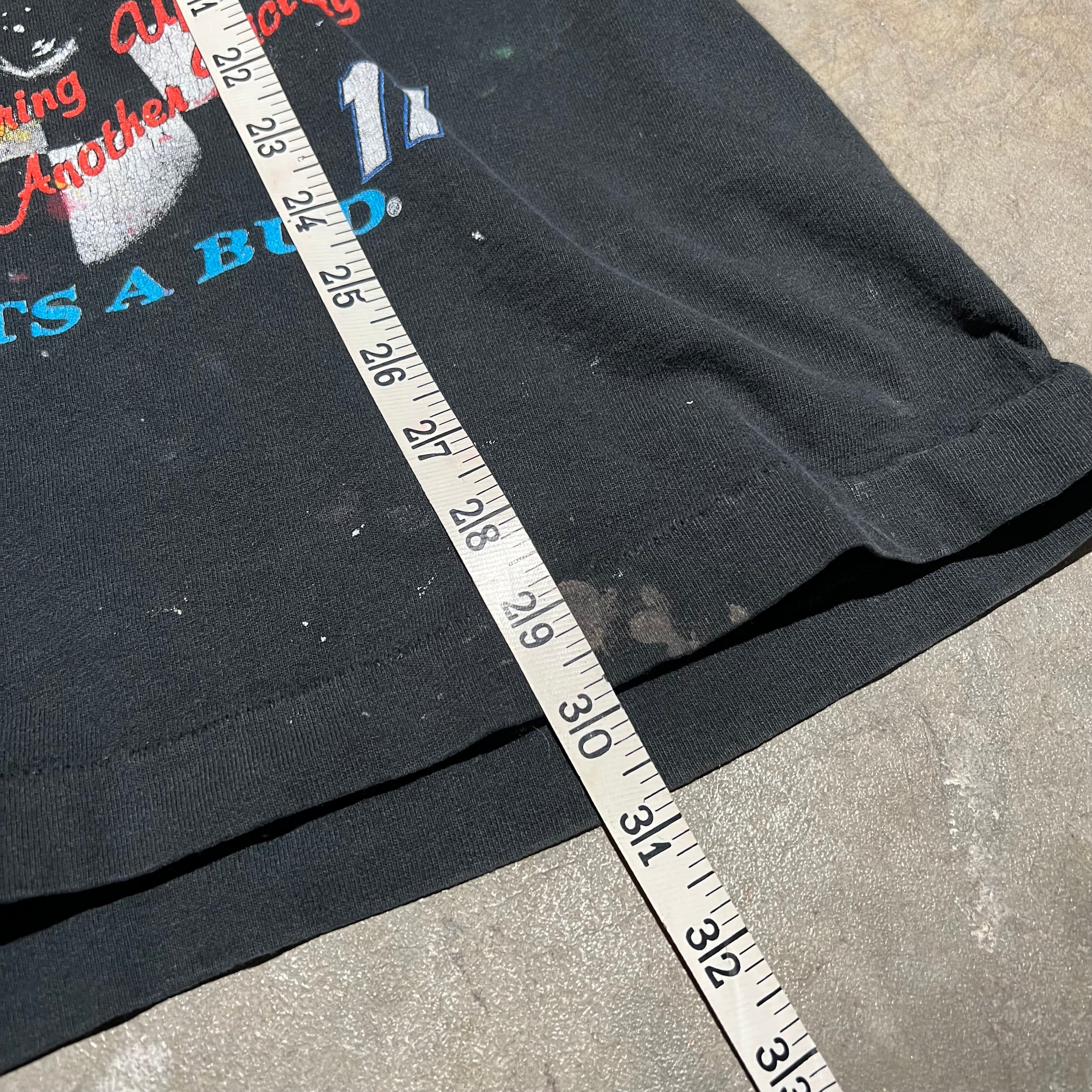size xl - Vintage ' 1993 Awesome Bill Nothing Beats a Bud Nascar ' Tee