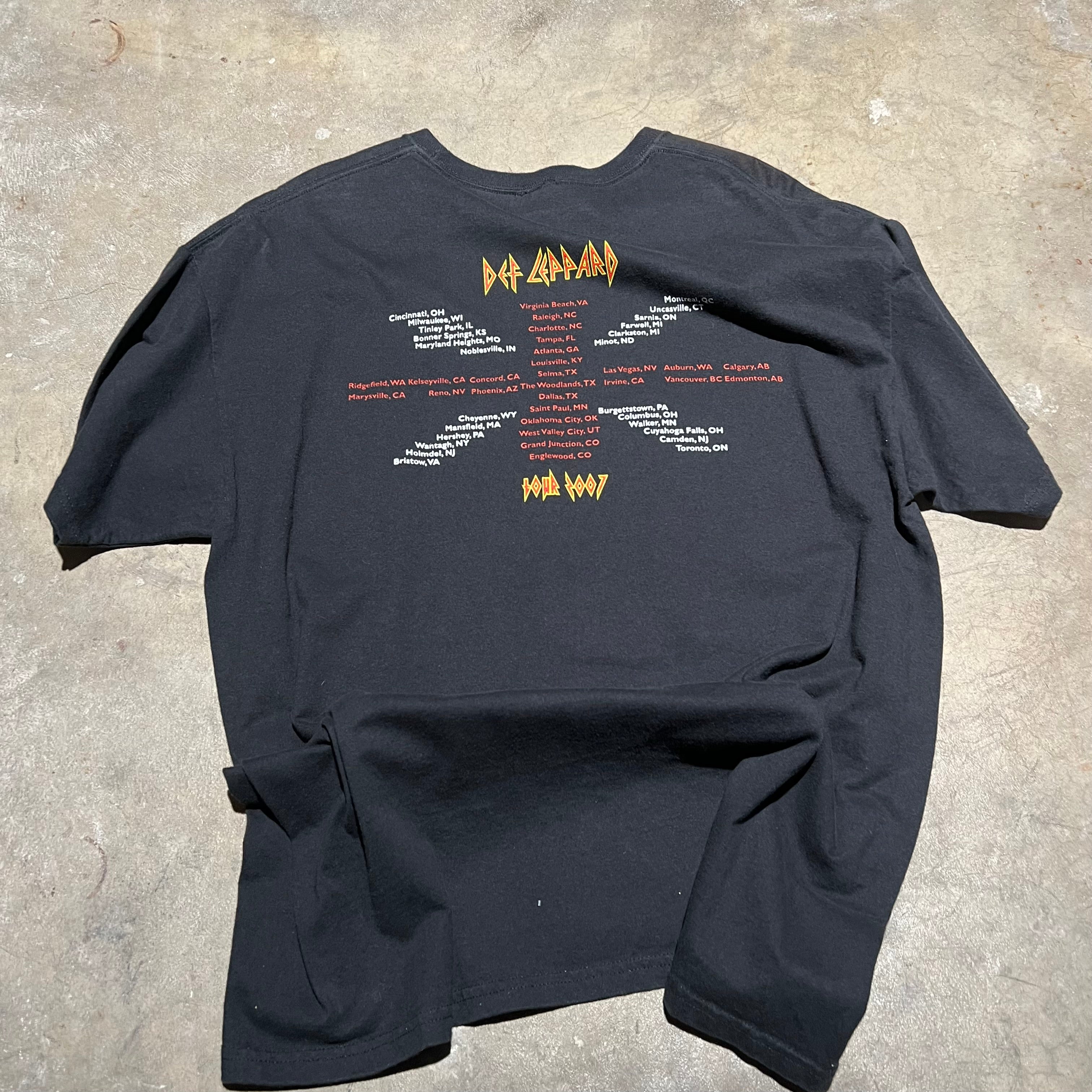 size xl - Vintage ' 2007 Def Leppard ' Band Tee
