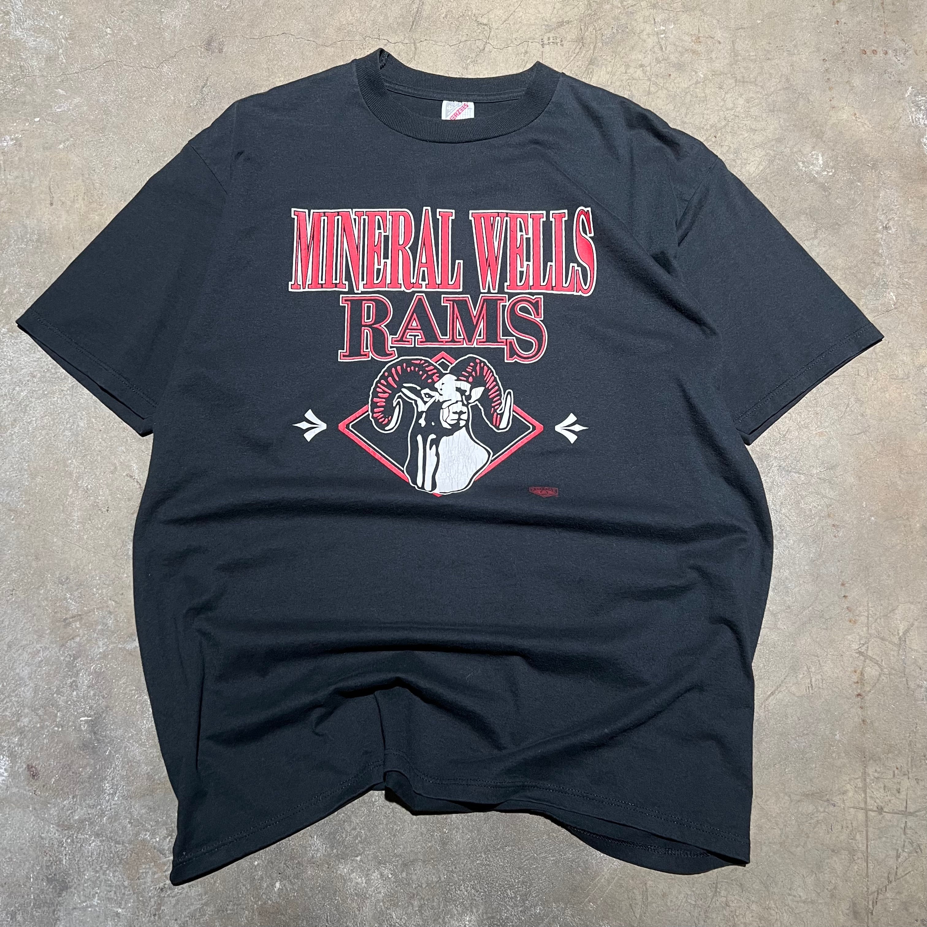 size xl - Vintage ' Mineral Wells Rams ' Tee