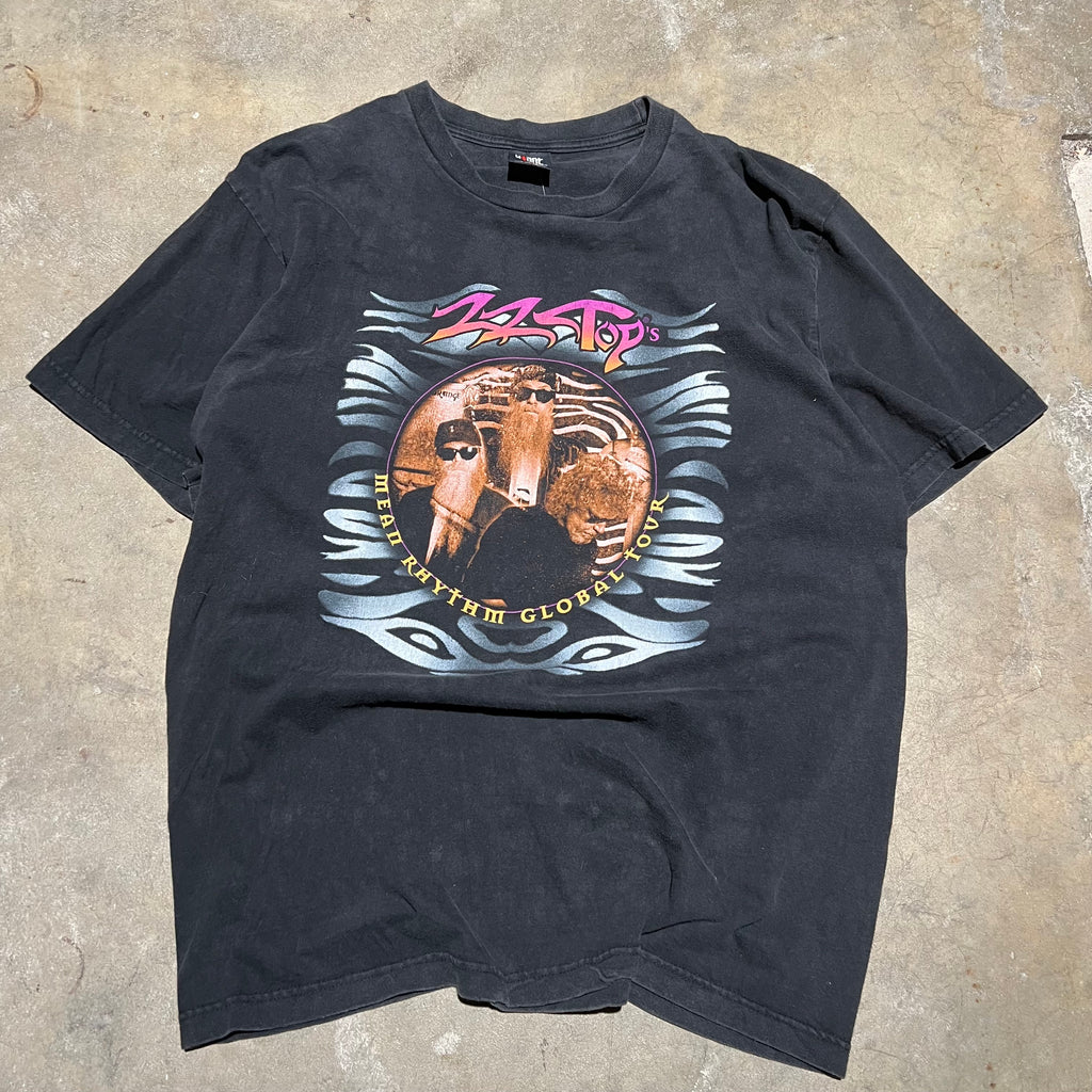 size xl - Vintage ' 1997 ZZTop Mean Rythm Global Tour ' Tee