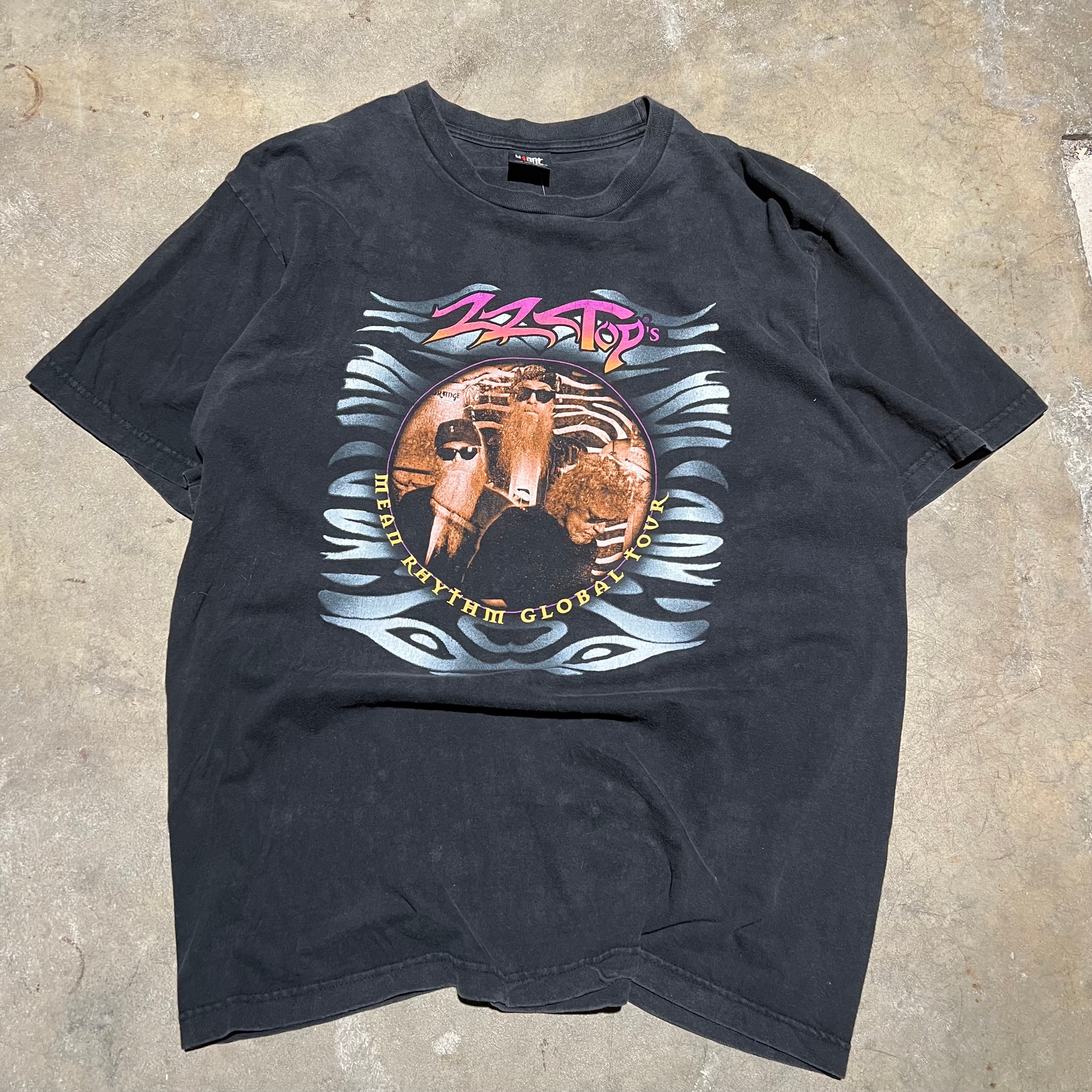 size xl - Vintage ' 1997 ZZTop Mean Rythm Global Tour ' Tee