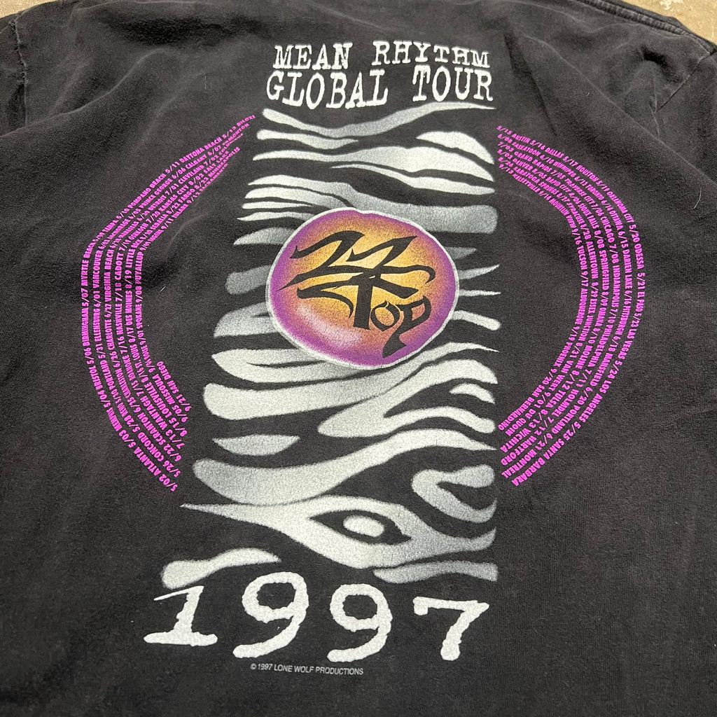 size xl - Vintage ' 1997 ZZTop Mean Rythm Global Tour ' Tee