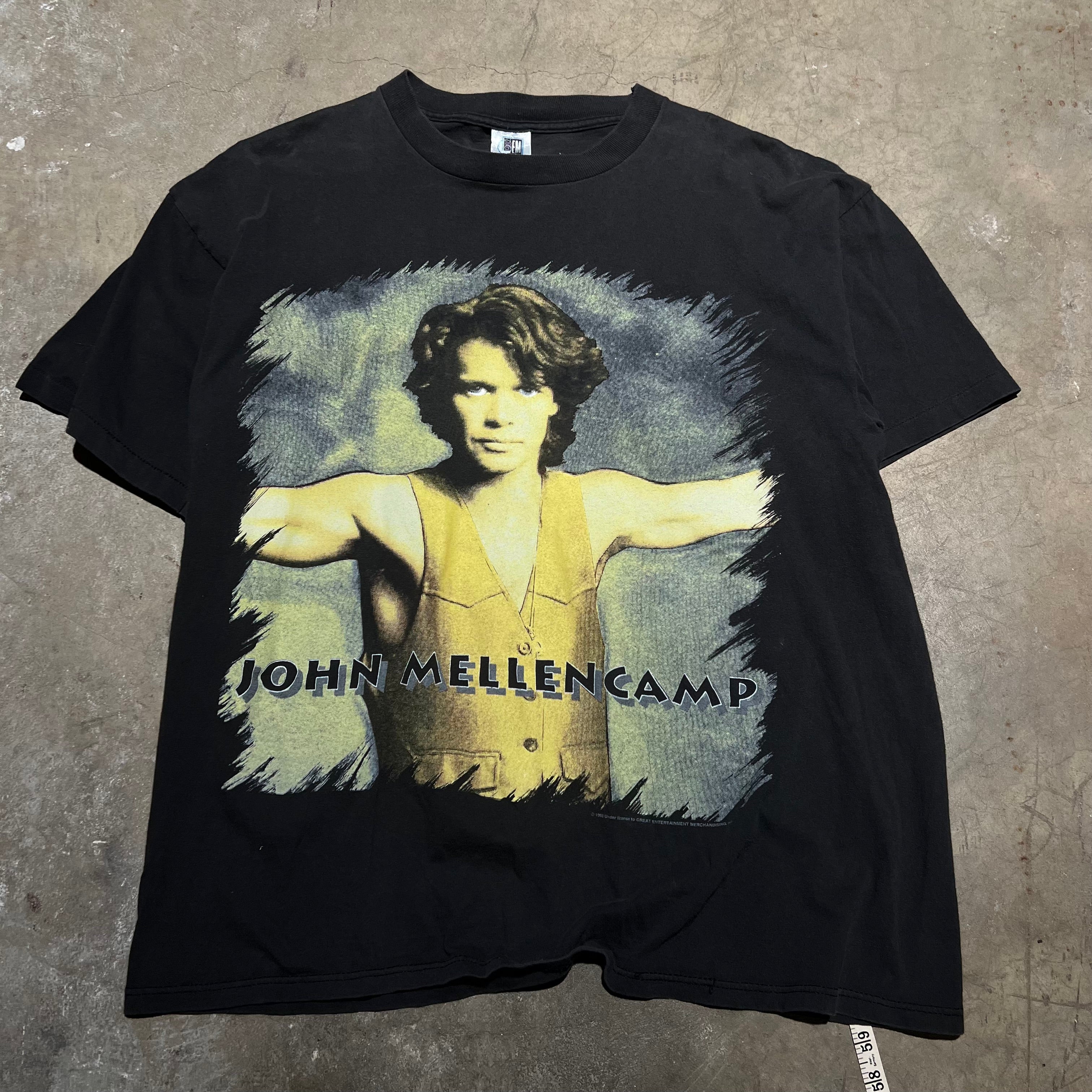 size xl - Vintage ' 1993 John Mellencamp Human Wheel ' Band Tee