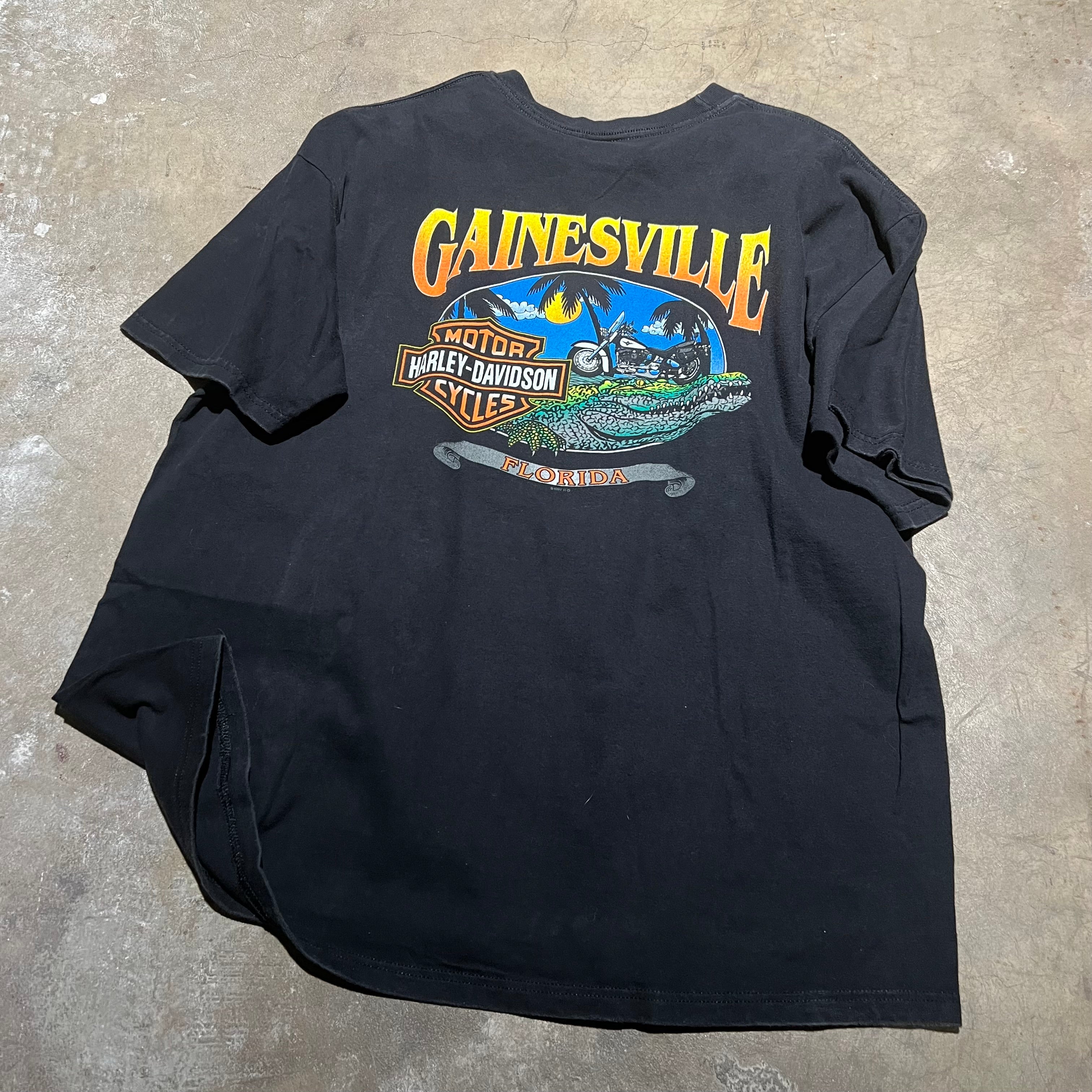 size xxl - Vintage ' 1997 Harley Davidson Gainesvill Florida ' Tee