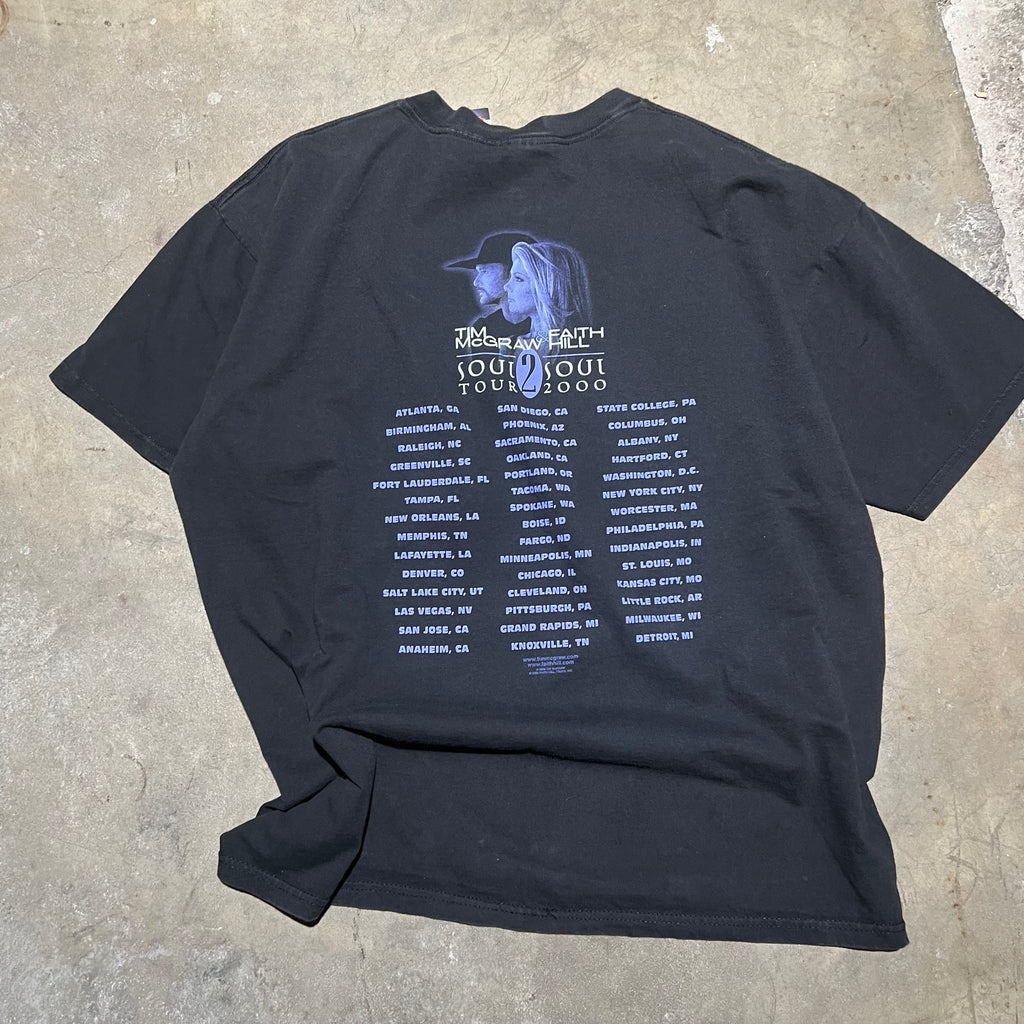 size xxl - Vintage ' 2000's Tim McGraw & Faith Hill Soul Tour ' Band Tee