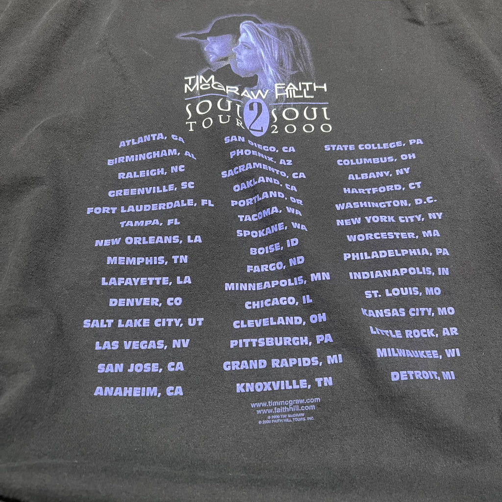 size xxl - Vintage ' 2000's Tim McGraw & Faith Hill Soul Tour ' Band Tee