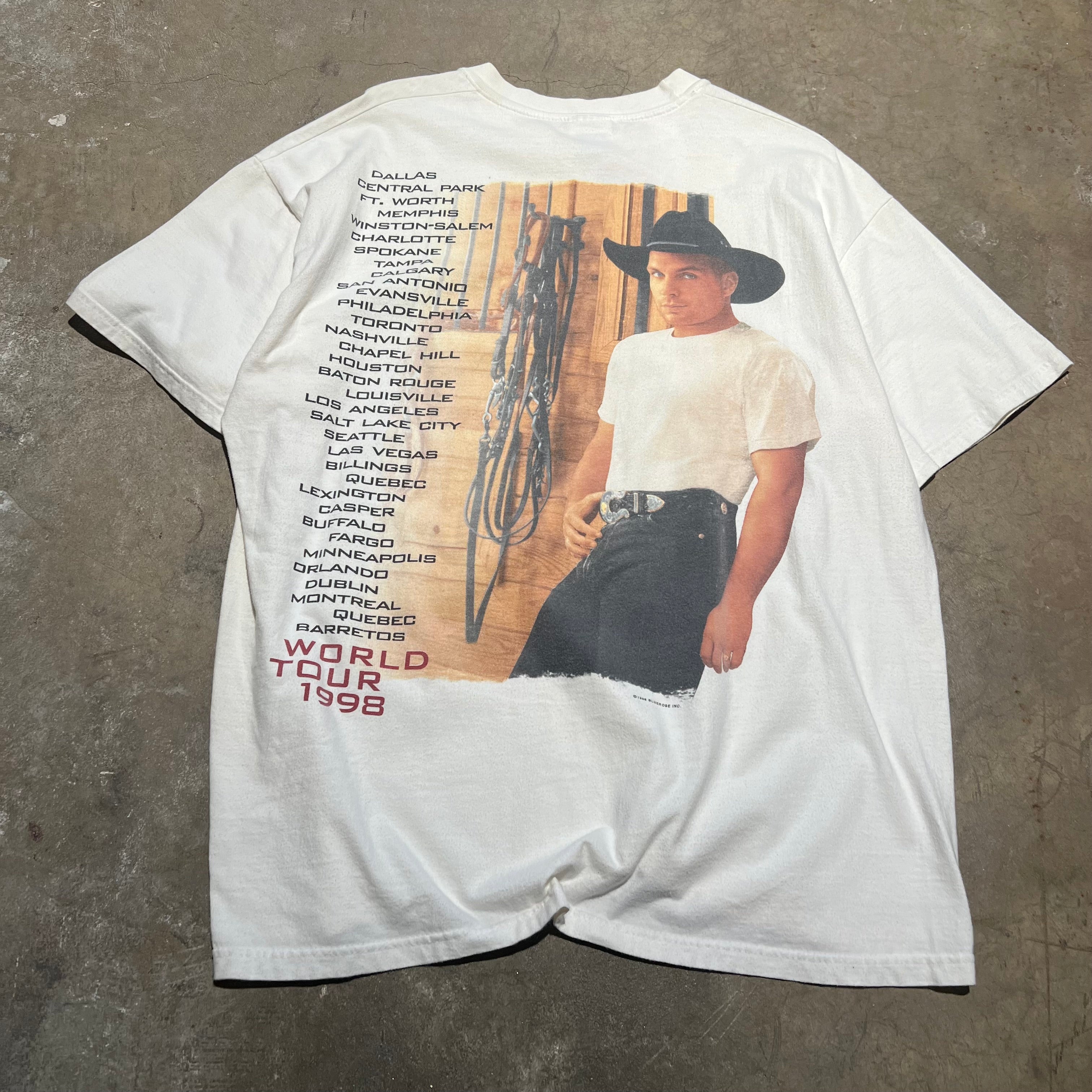 size xl - Vintage ' 1998 Garth Brooks Sevens World Tour ' Tee