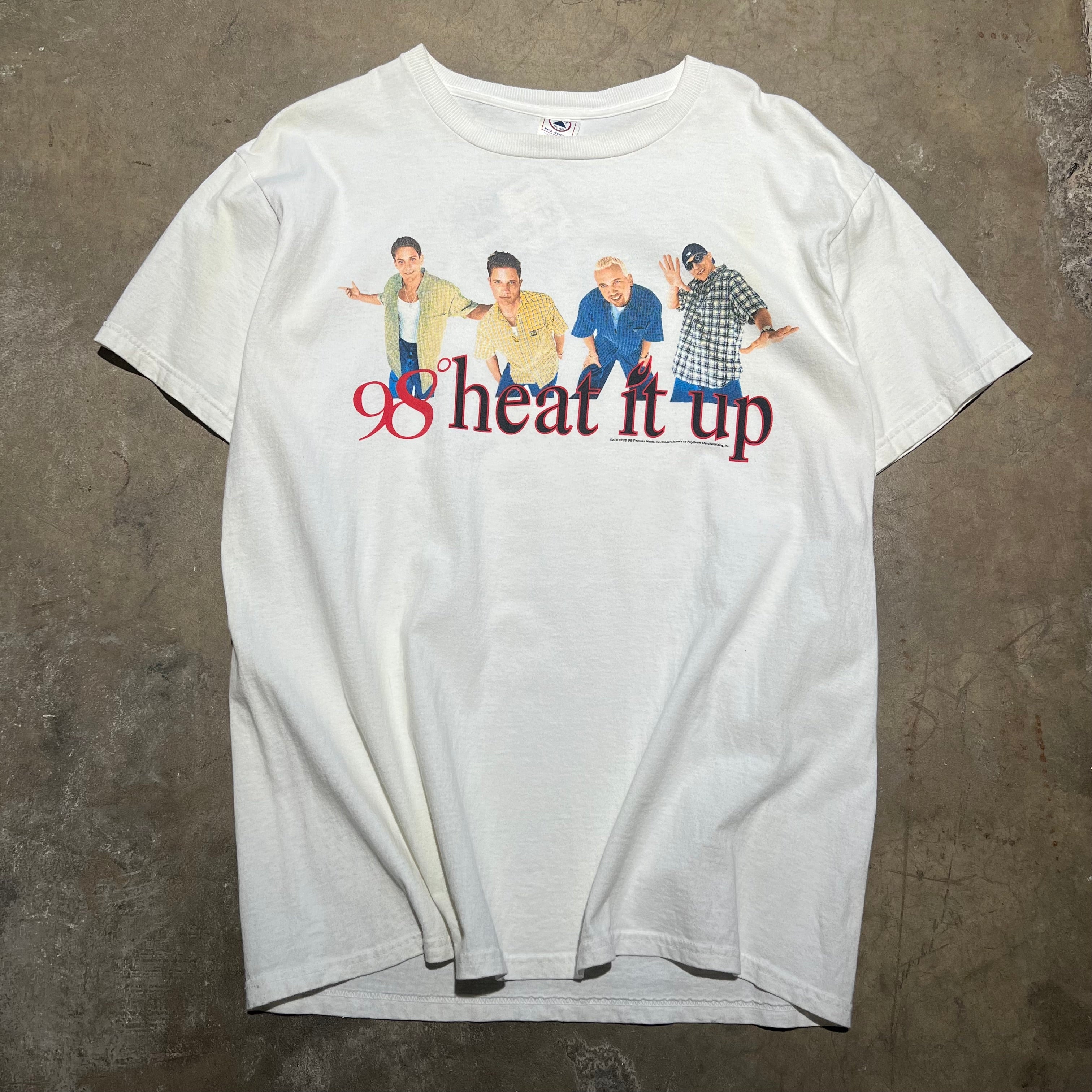 size xl - Vintage ' 1998 98 Degrees Heat it up Tour ' Tee