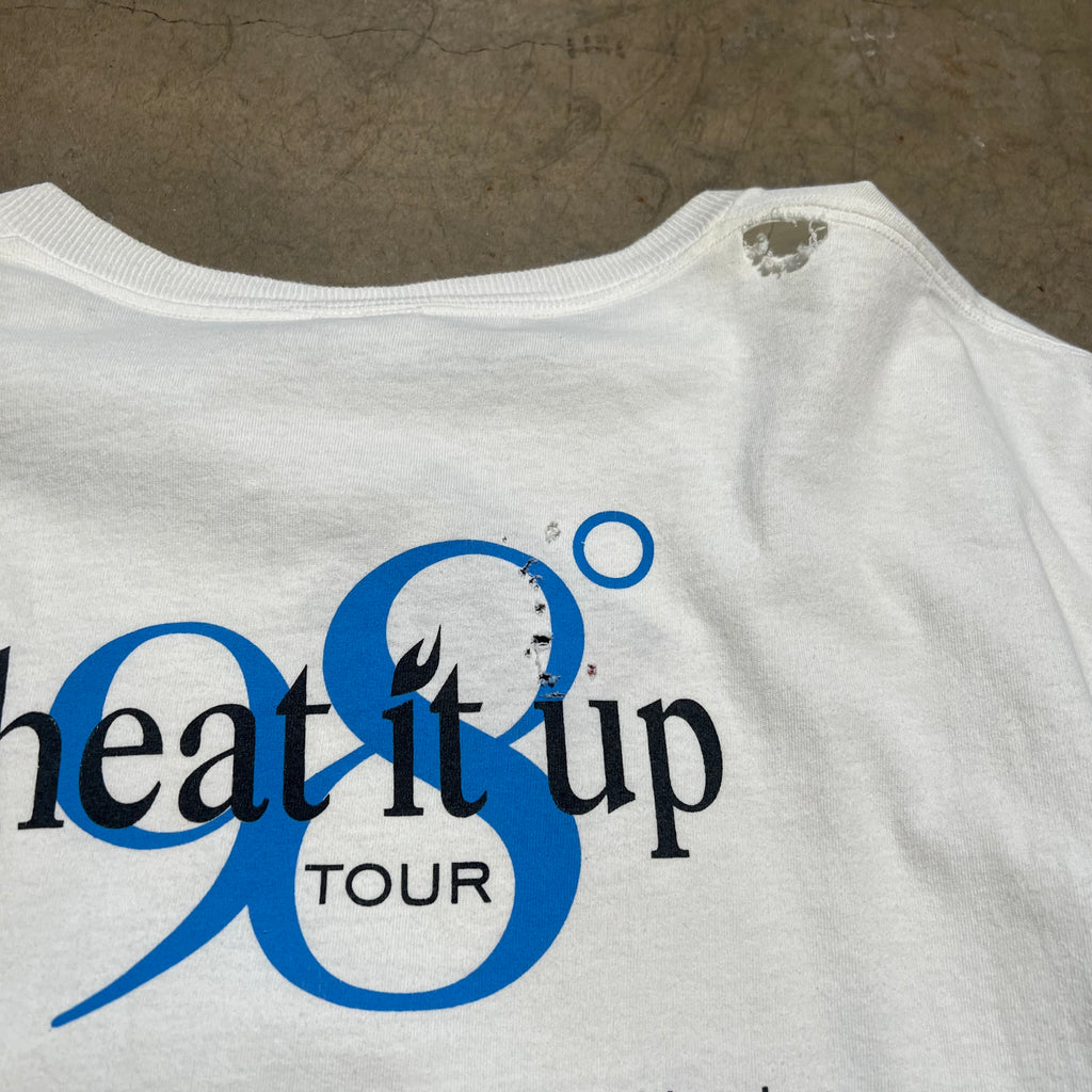 size xl - Vintage ' 1998 98 Degrees Heat it up Tour ' Tee