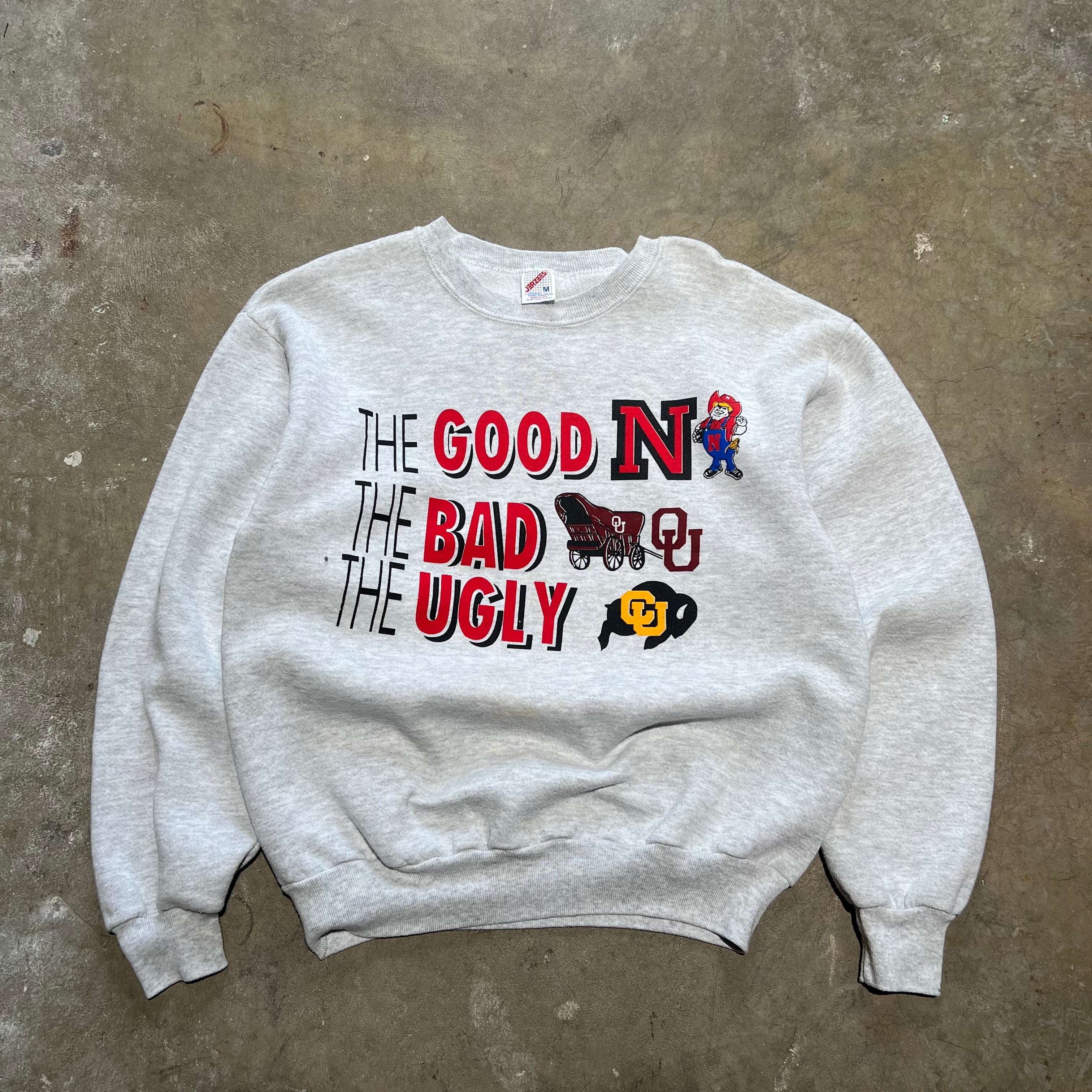 size medium - Vintage ' The Good The Bad The Ugly football ' Crewneck