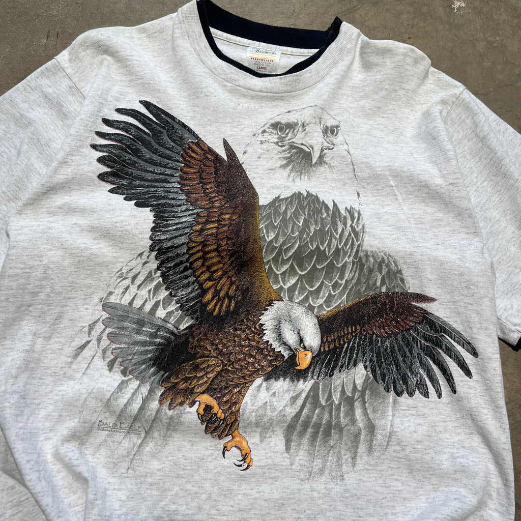 size large - Vintage ' Bald Eagle ' tee
