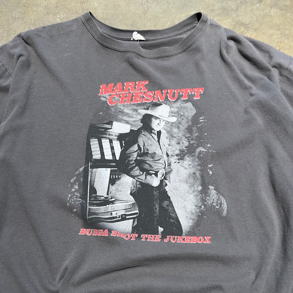 size xl - Vintage ' Mark Chestnutt Bubba Shot The Jukebox ' tee
