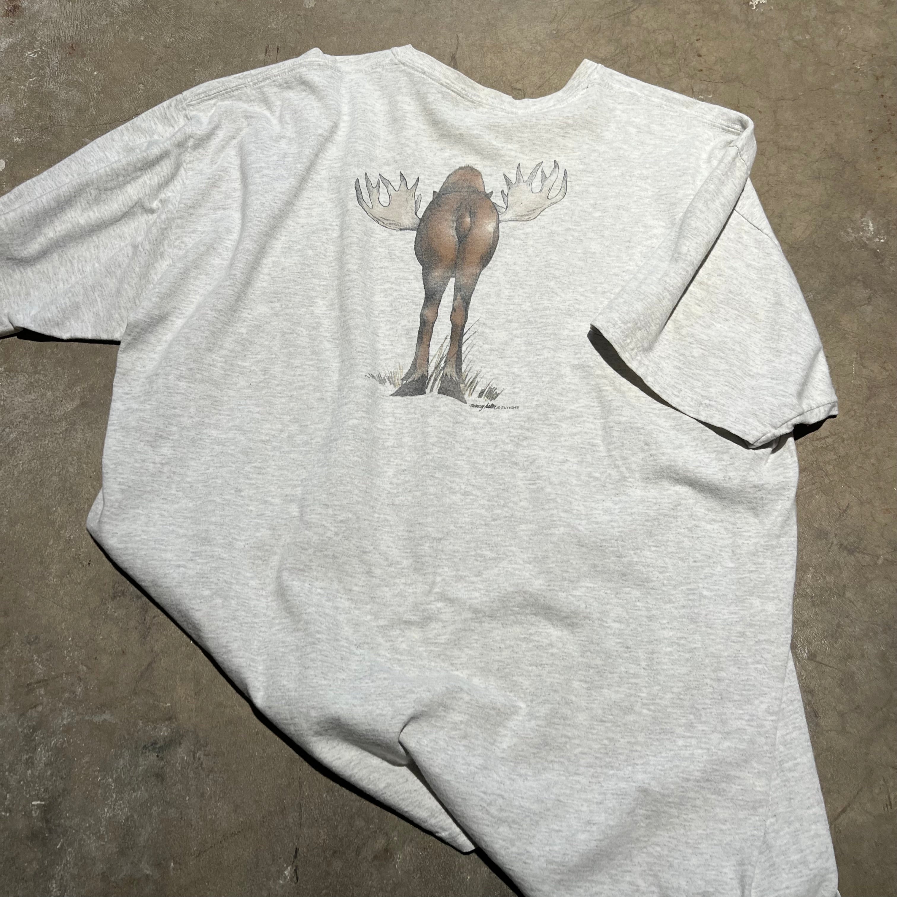 size xl - Vintage ' Alaska Moose ' tee
