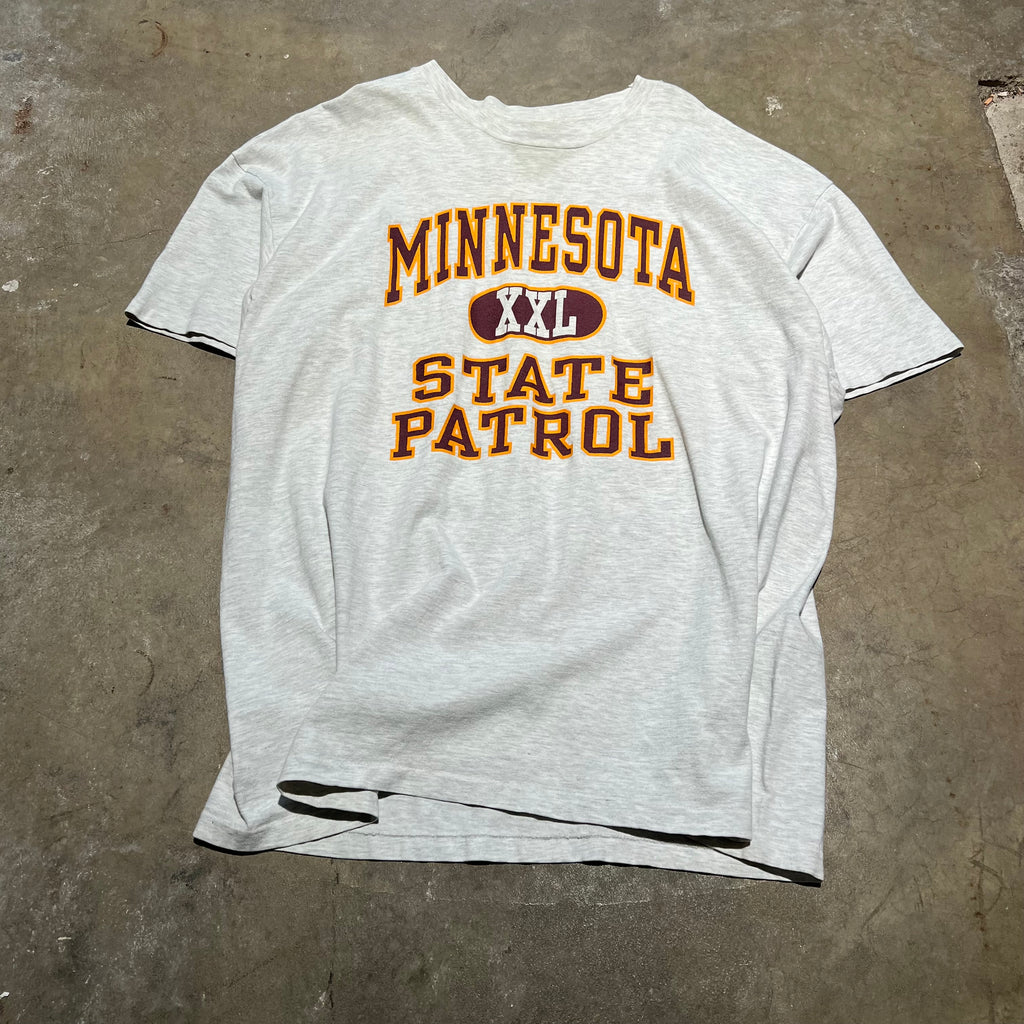 size xxl - Vintage ' Minnesota State Patrol ' tee