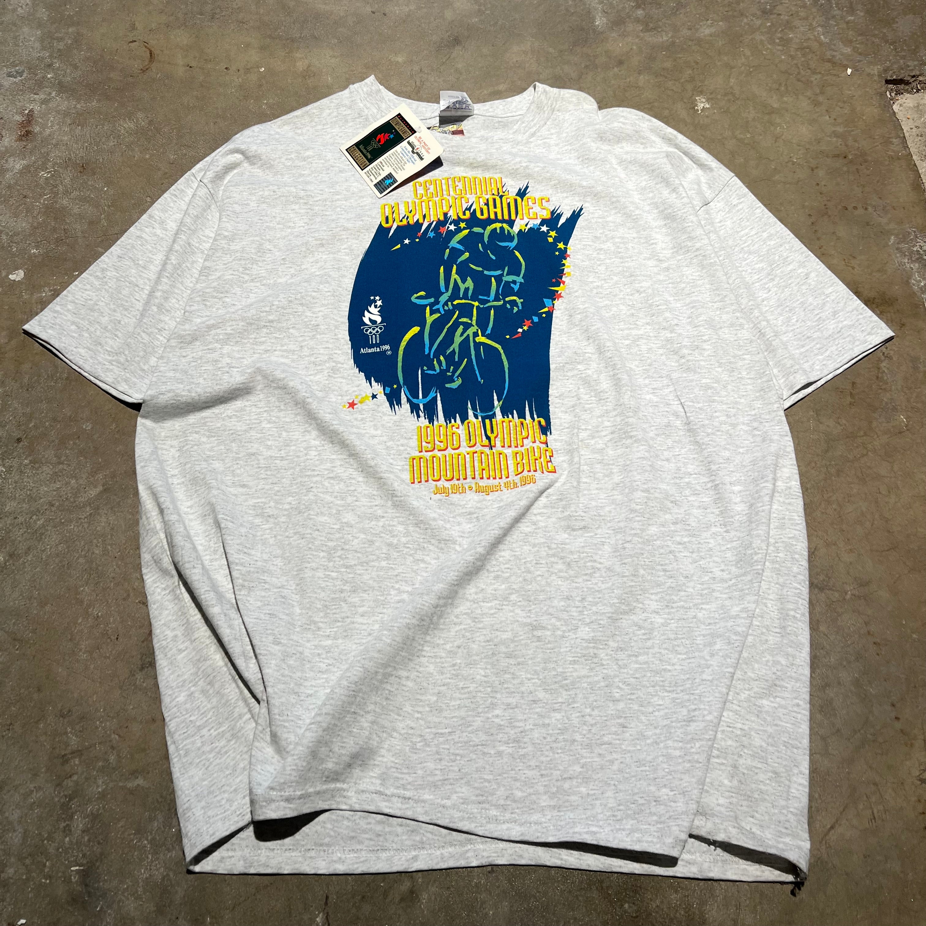 size xxl - Vintage ' 1996 Atlanta Olympics Mountain Bike new with tags ' tee