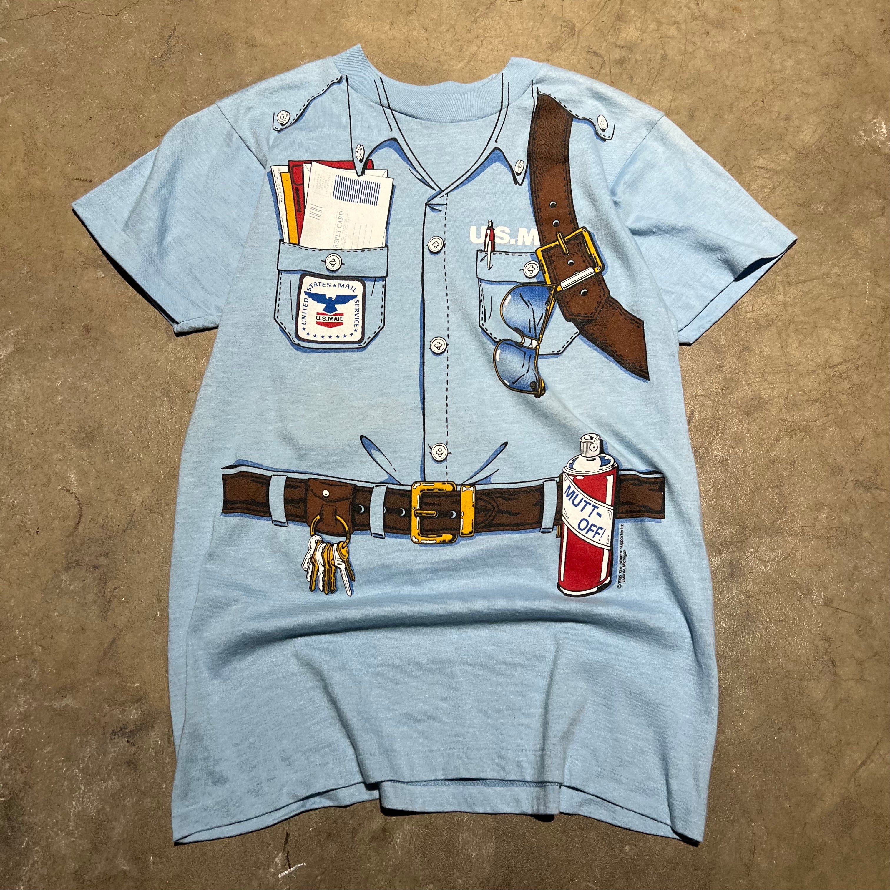 size small - Vintage '1983 US Mail AOP Carrier Bag ' tee