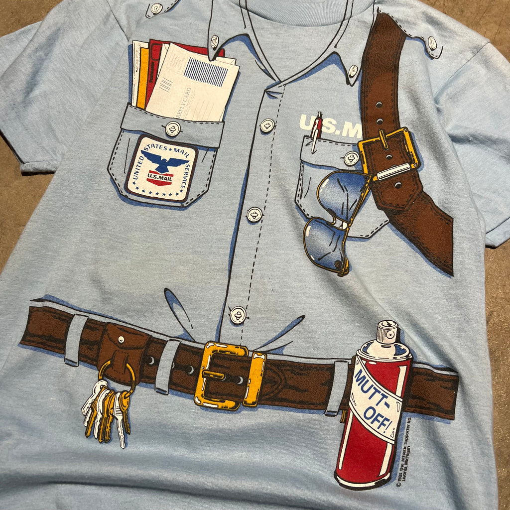 size small - Vintage '1983 US Mail AOP Carrier Bag ' tee