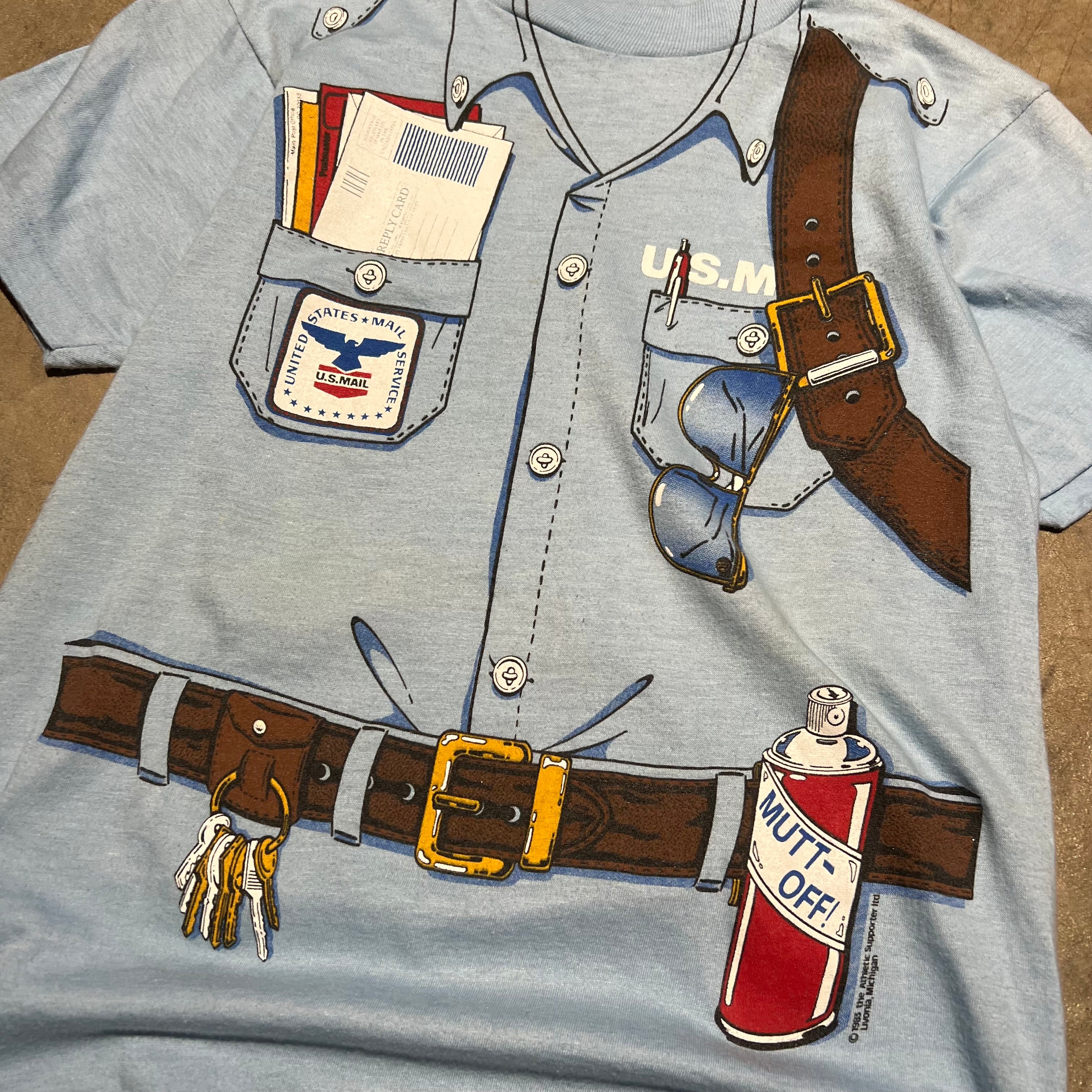 size small - Vintage '1983 US Mail AOP Carrier Bag ' tee