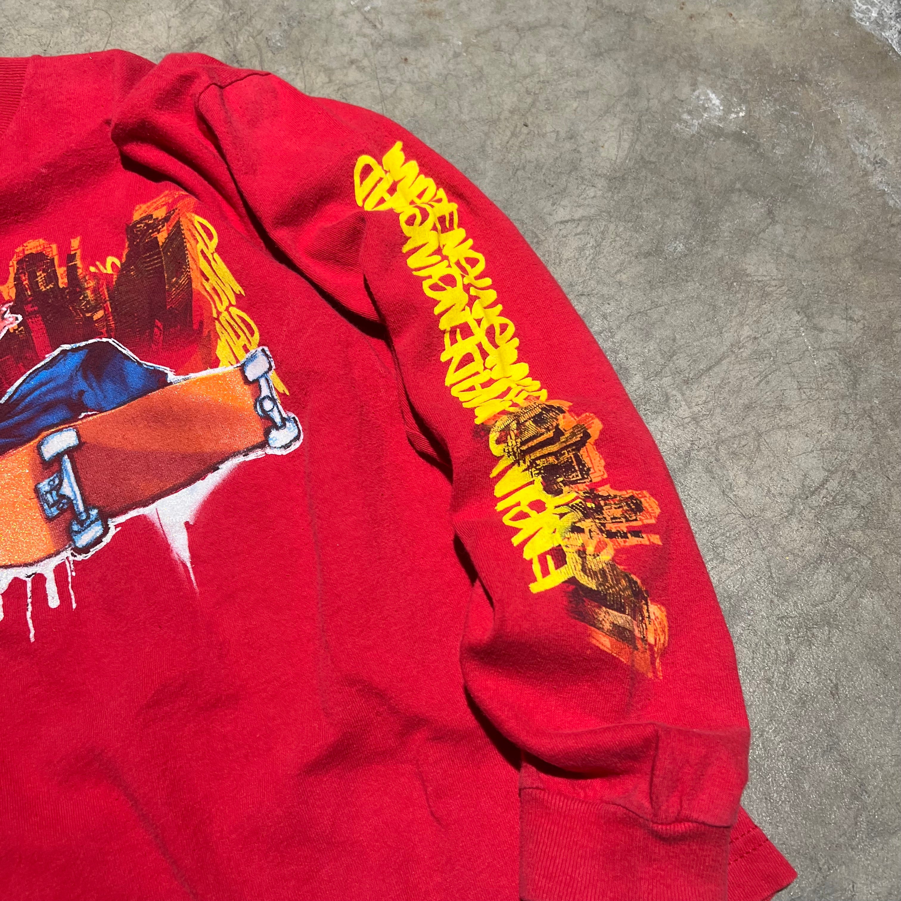 size small - Vintage ' Mad Engine Skate ' tee