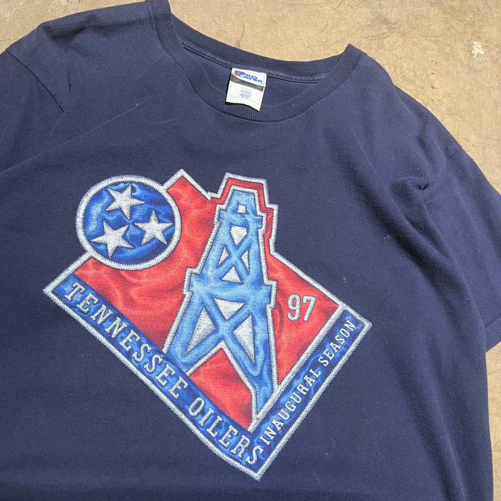 size large - Vintage ' 1997 Tennesse Oilers ' tee