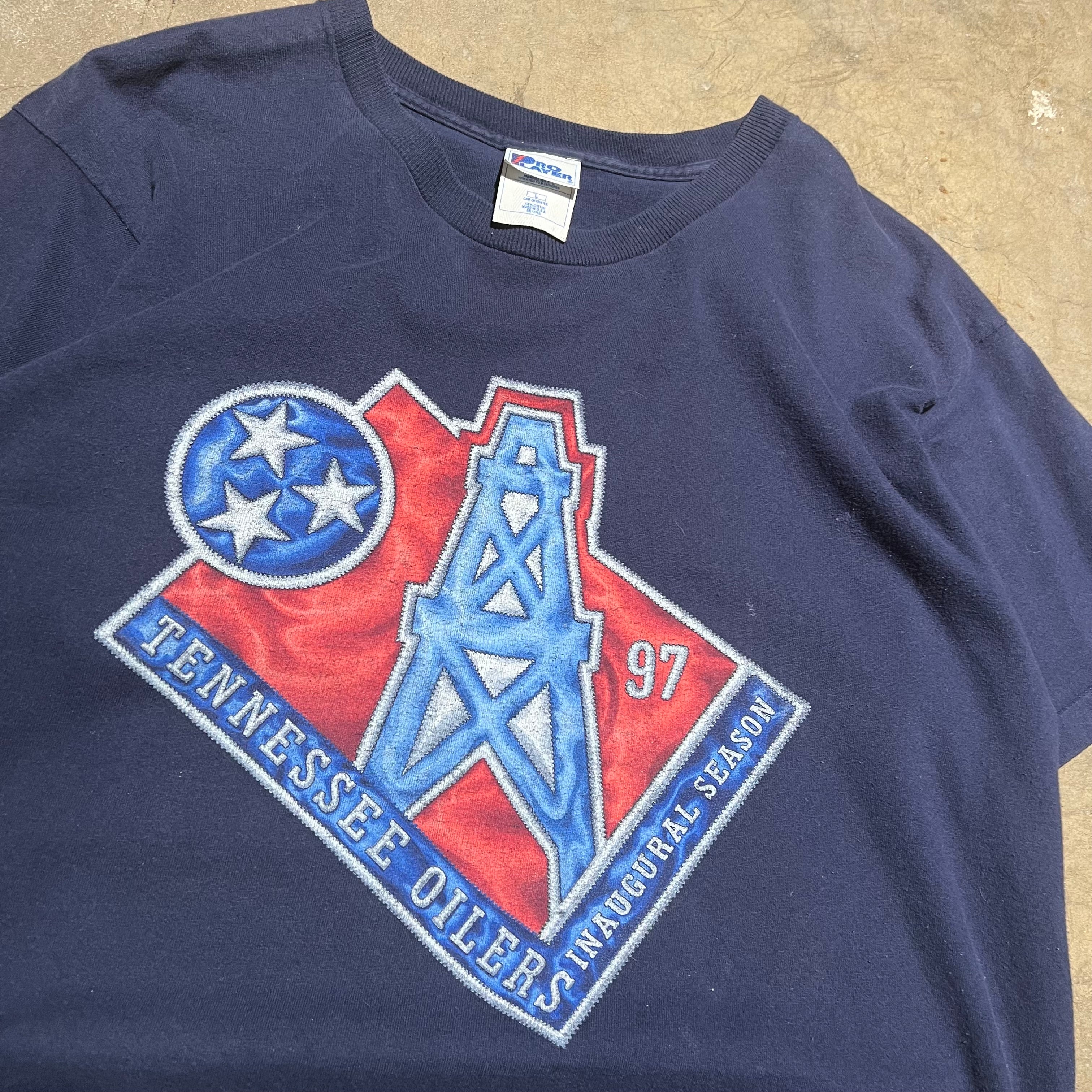 size large - Vintage ' 1997 Tennesse Oilers ' tee