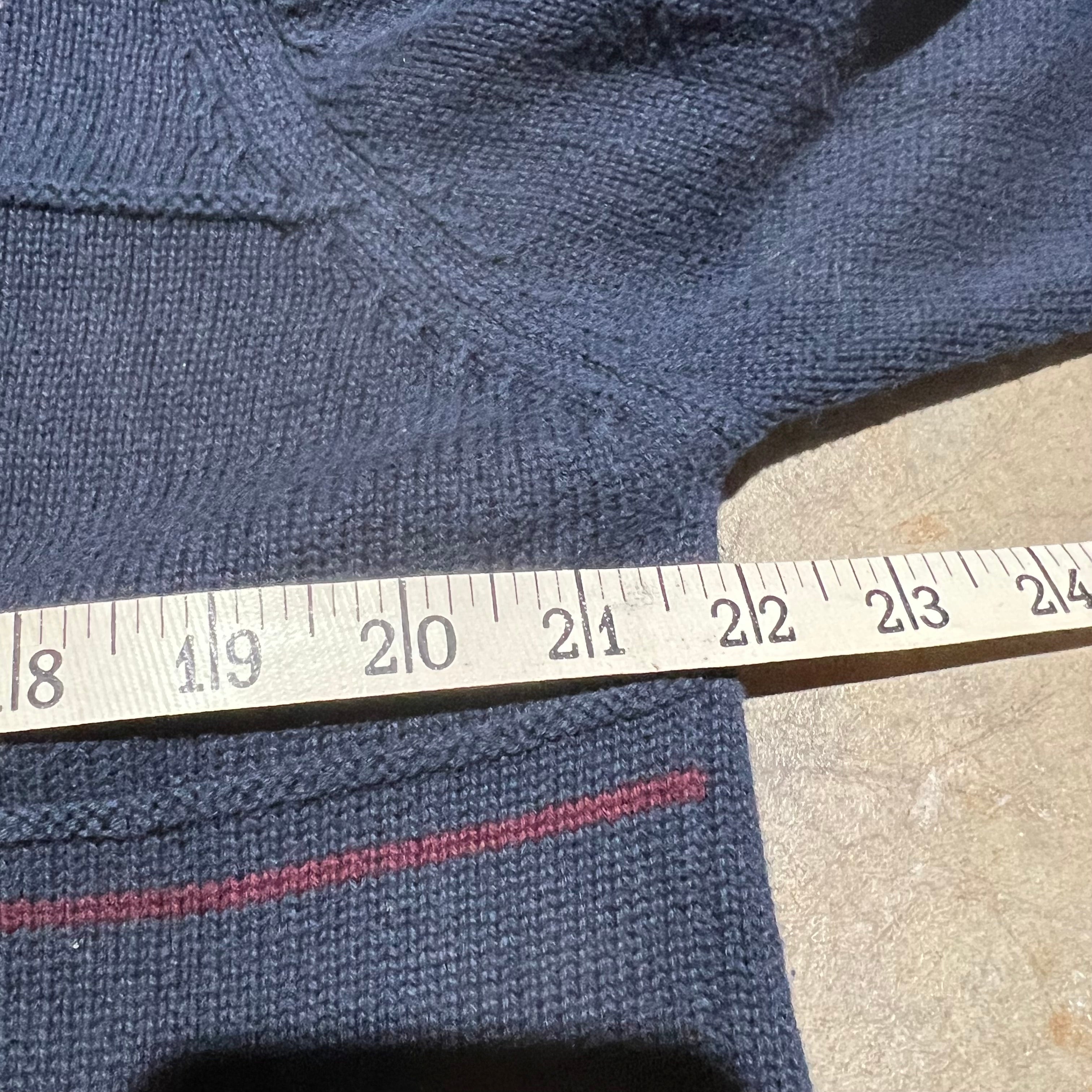 size large - Vintage ' Haggar Stripped blue ' Sweater