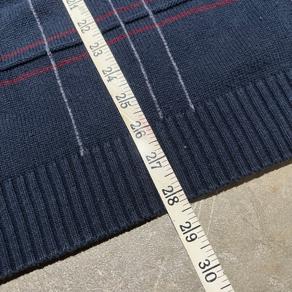 size large - Vintage ' Haggar Stripped blue ' Sweater