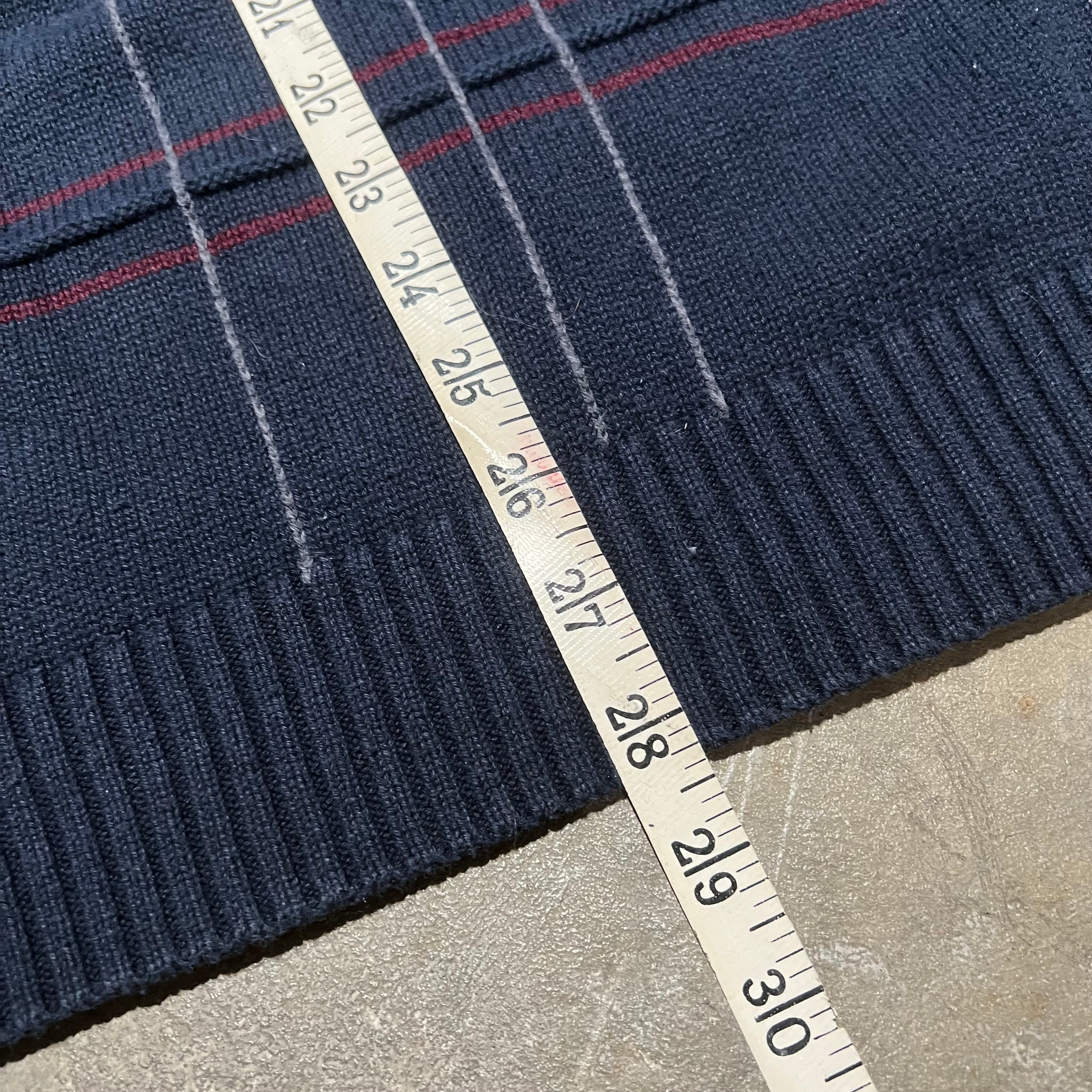 size large - Vintage ' Haggar Stripped blue ' Sweater