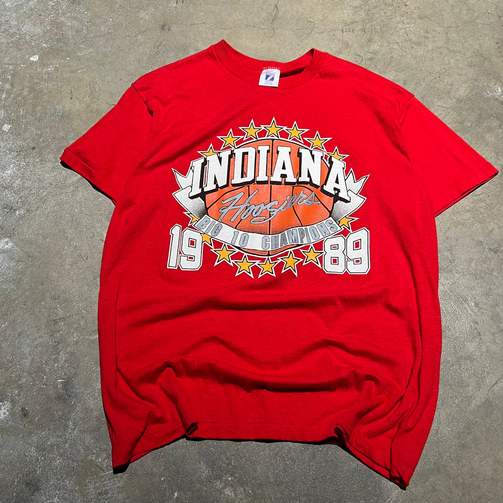 size xl - Vintage ' 1989 Indiana Big 10 Champions ' tee