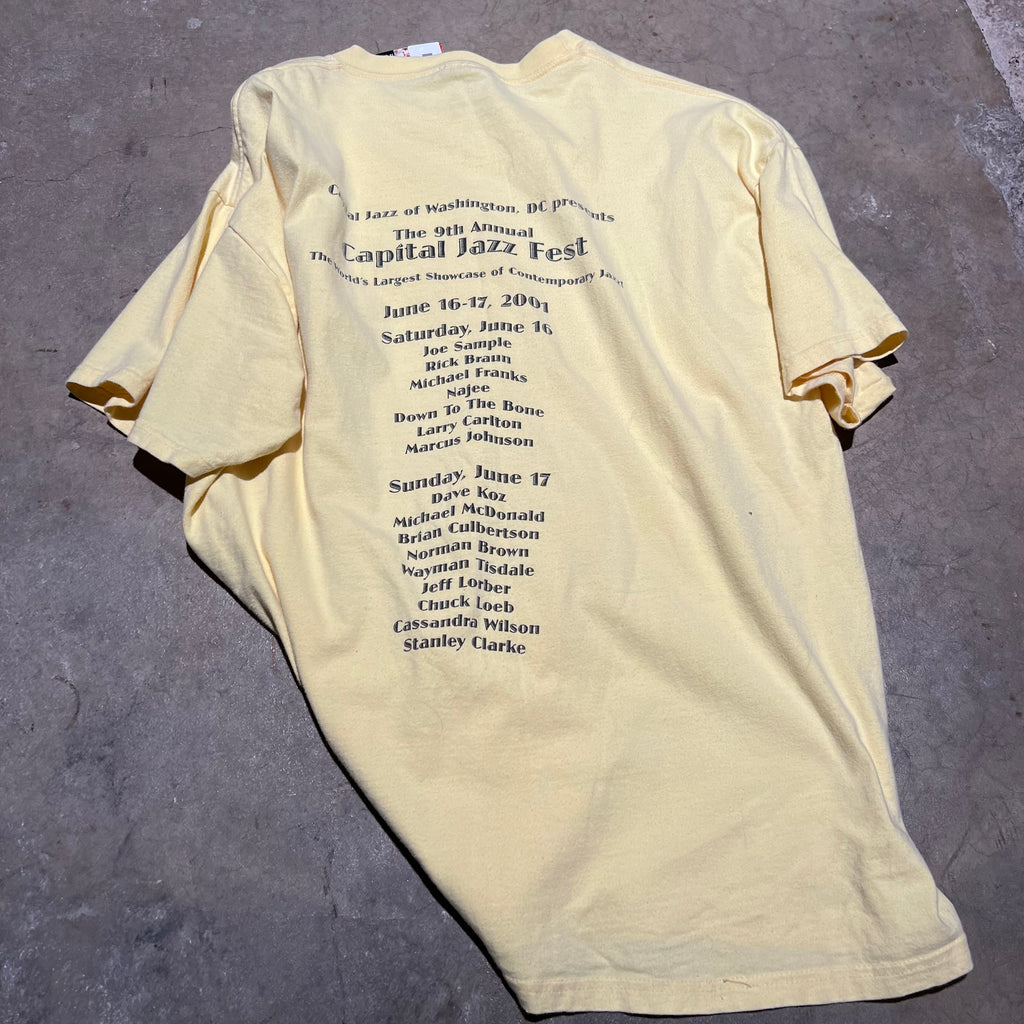 size xl - Vintage ' 2001 Capital Jazz Fest ' tee