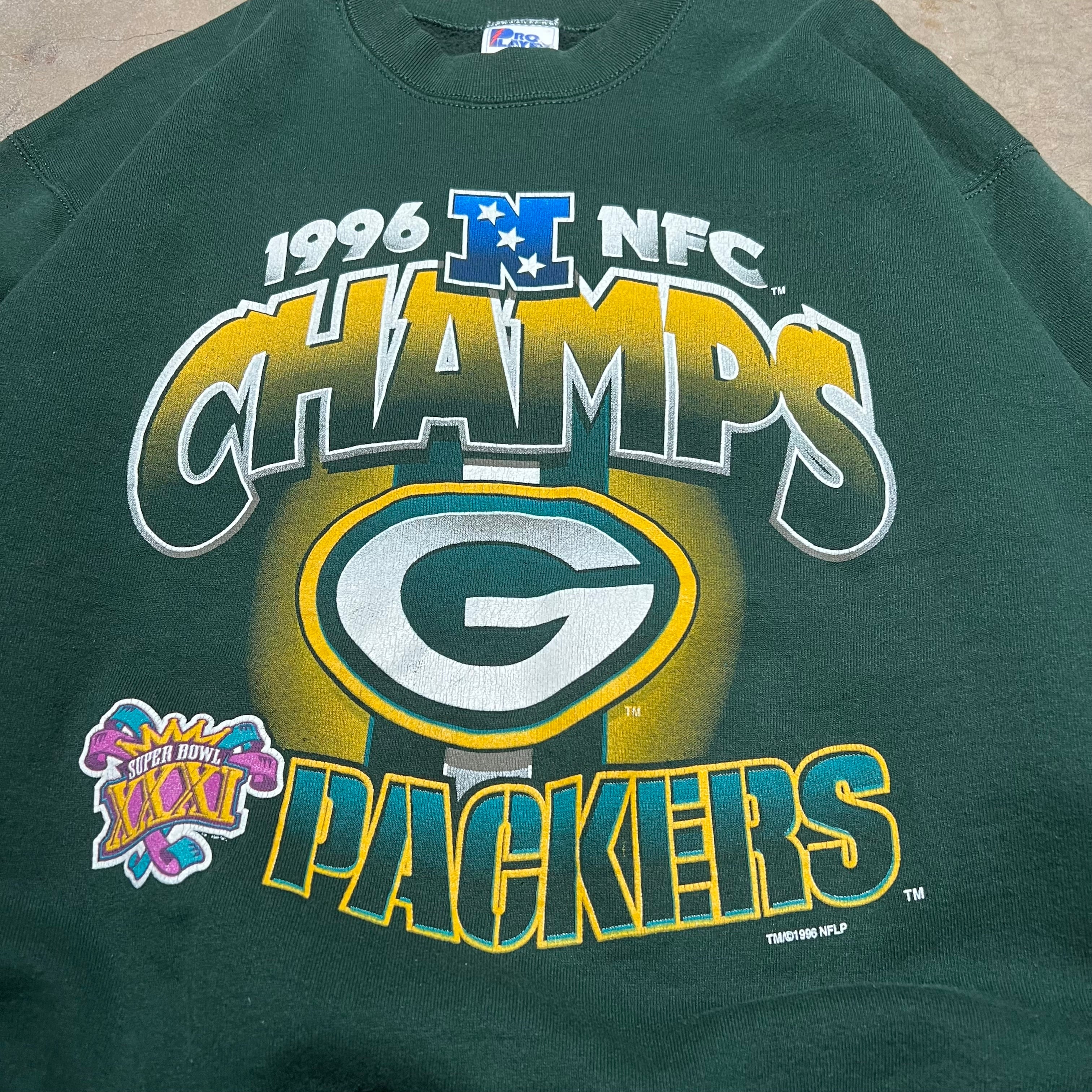 size xl - Vintage ' 1996 Green Bay Packers pro player ' crewneck