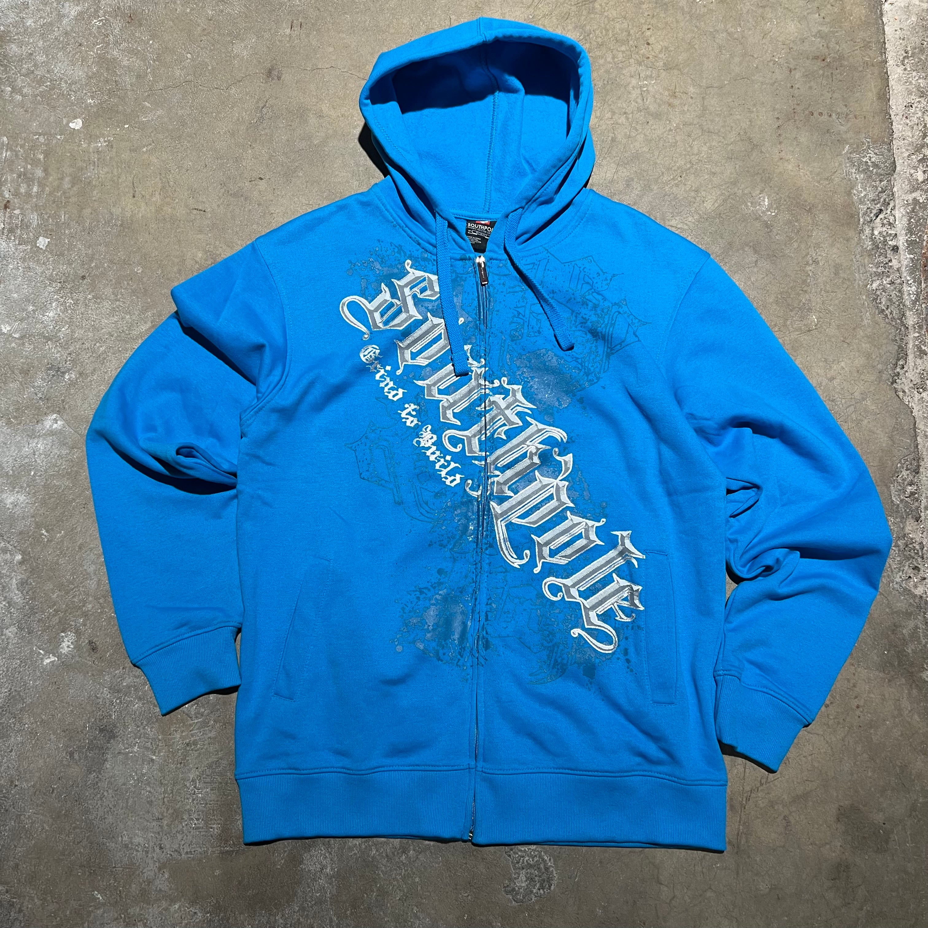size xl - Vintage ' South Pole ' Zip Up Hoodie