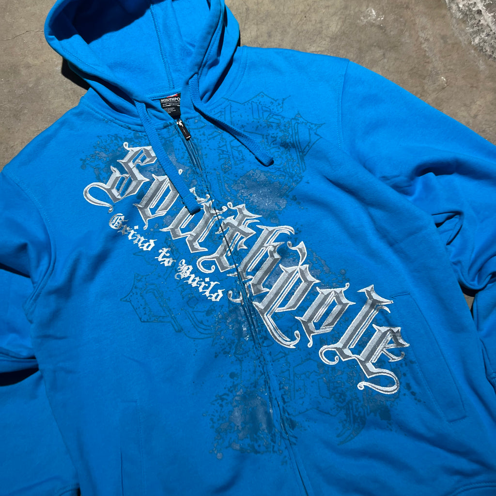 size xl - Vintage ' South Pole ' Zip Up Hoodie