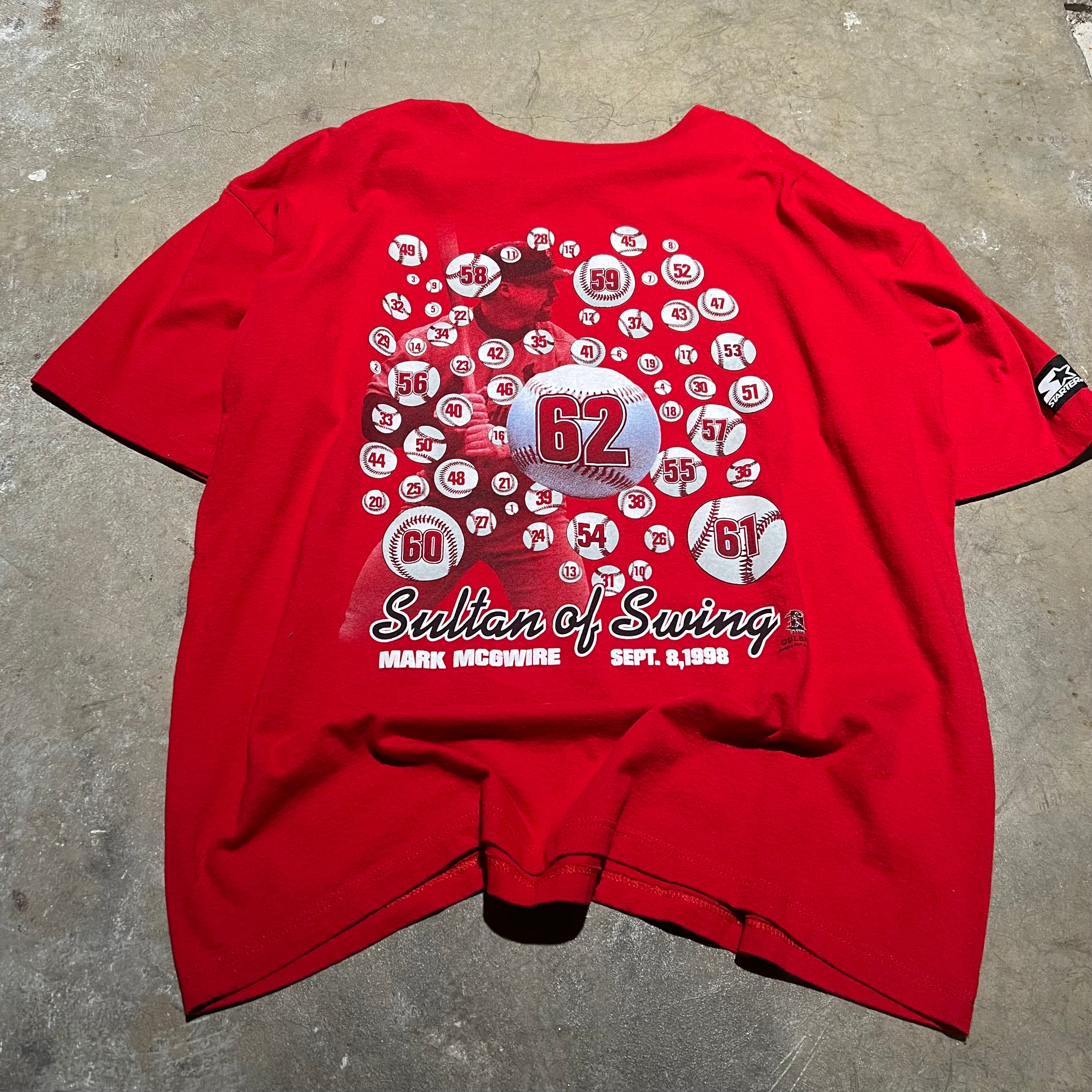 size xl - Vintage ' 1998 Sultan of Swing Mark Mcgwire ' tee