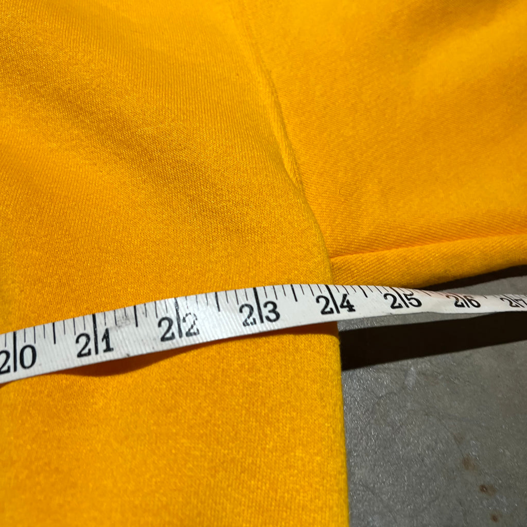 size xl - Vintage ' Russel Yellow Blank ' Hoodie