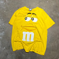 size xl - Vintage ' Yellow M&M's ' tee