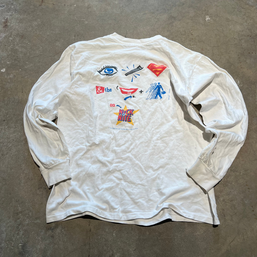 size large - Vintage ' 1991 Nick at Nite ' i saw superman and the mole men " ' tee