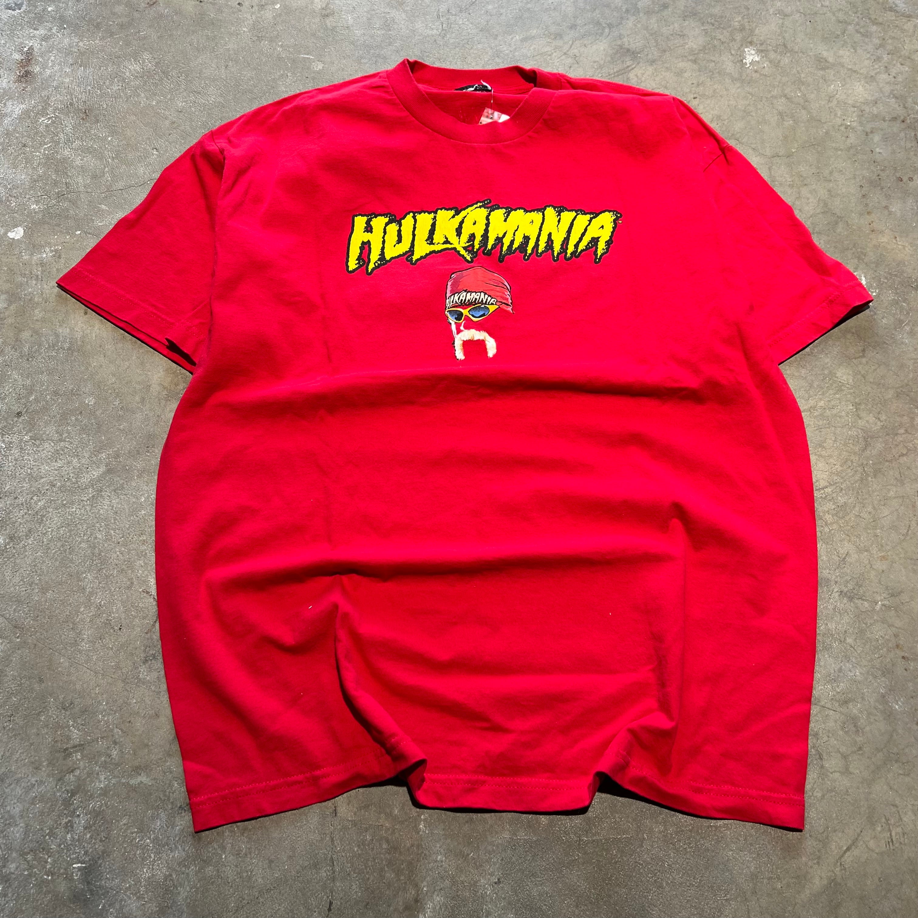 size xl - Vintage ' Hulkamainia Hulk Hogan ' tee