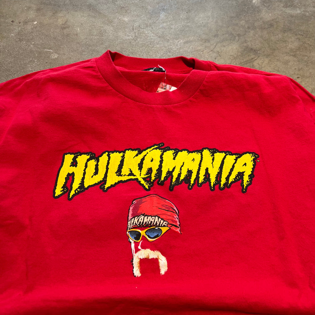 size xl - Vintage ' Hulkamainia Hulk Hogan ' tee