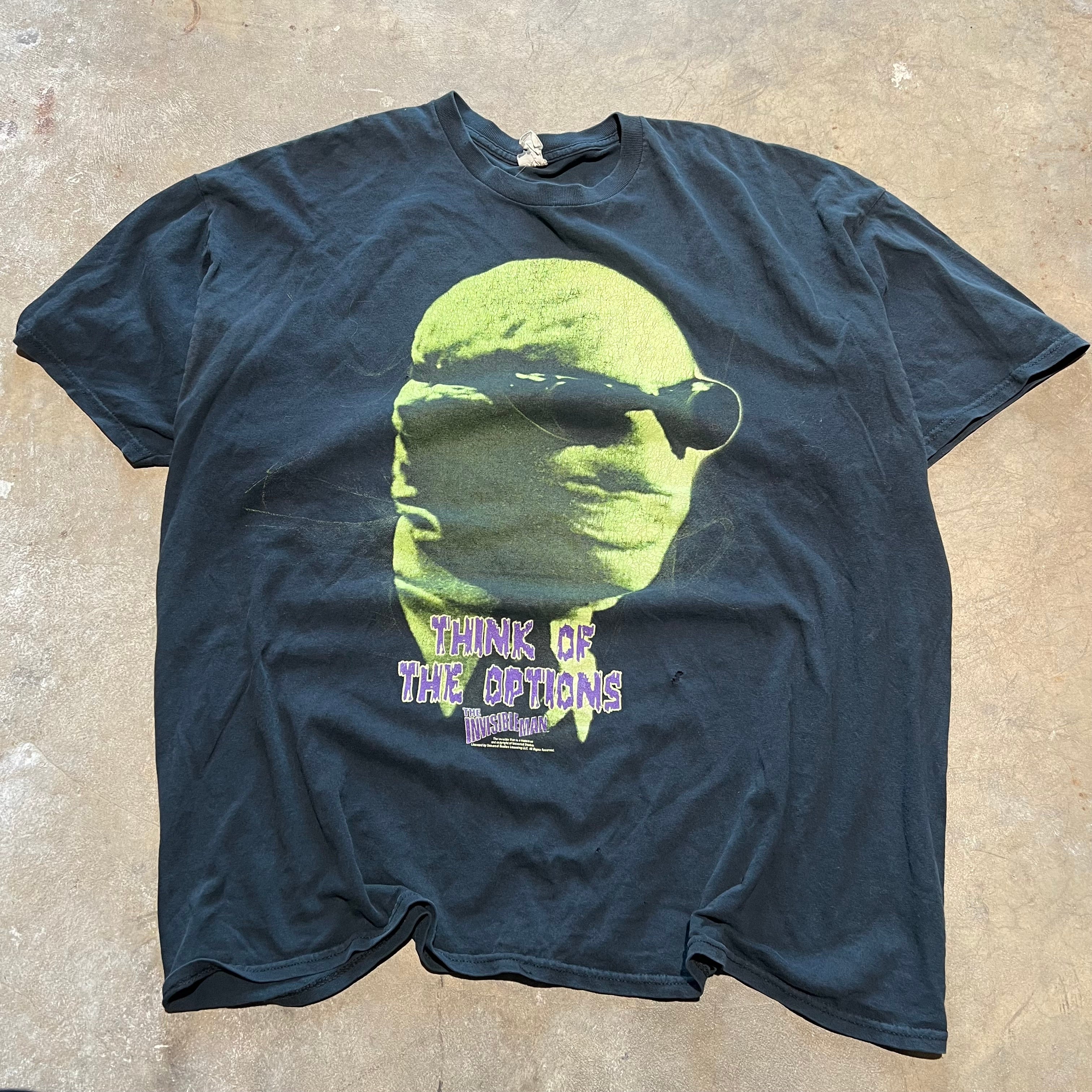 size xxl - Vintage ' The Invisible Man Think of the Options ' tee