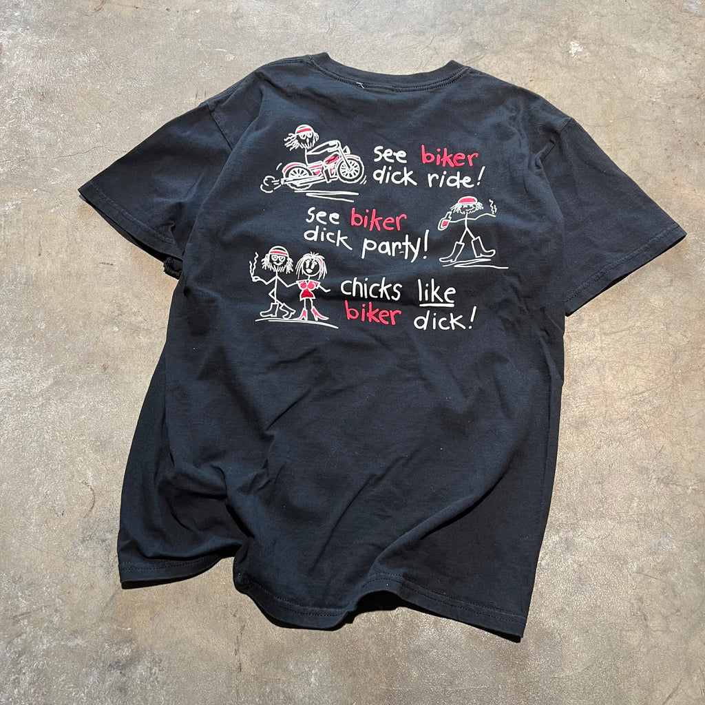 size large - Vintage ' Biker Dick ' tee