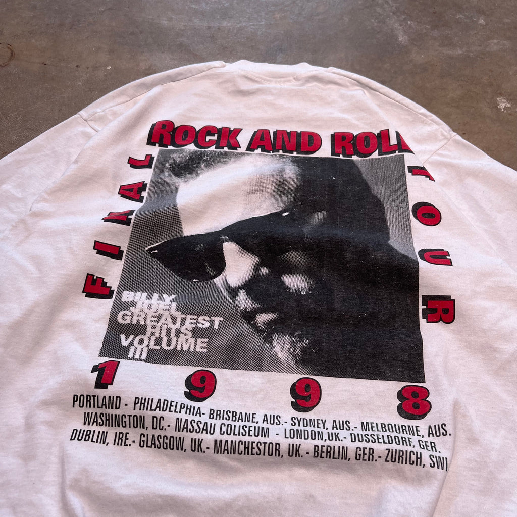 size xl - v ' 1998 Billy Joel Final rock and roll world tour ' tee