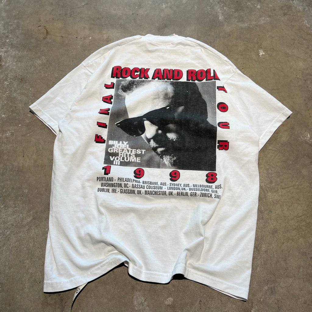 size xl - v ' 1998 Billy Joel Final rock and roll world tour ' tee