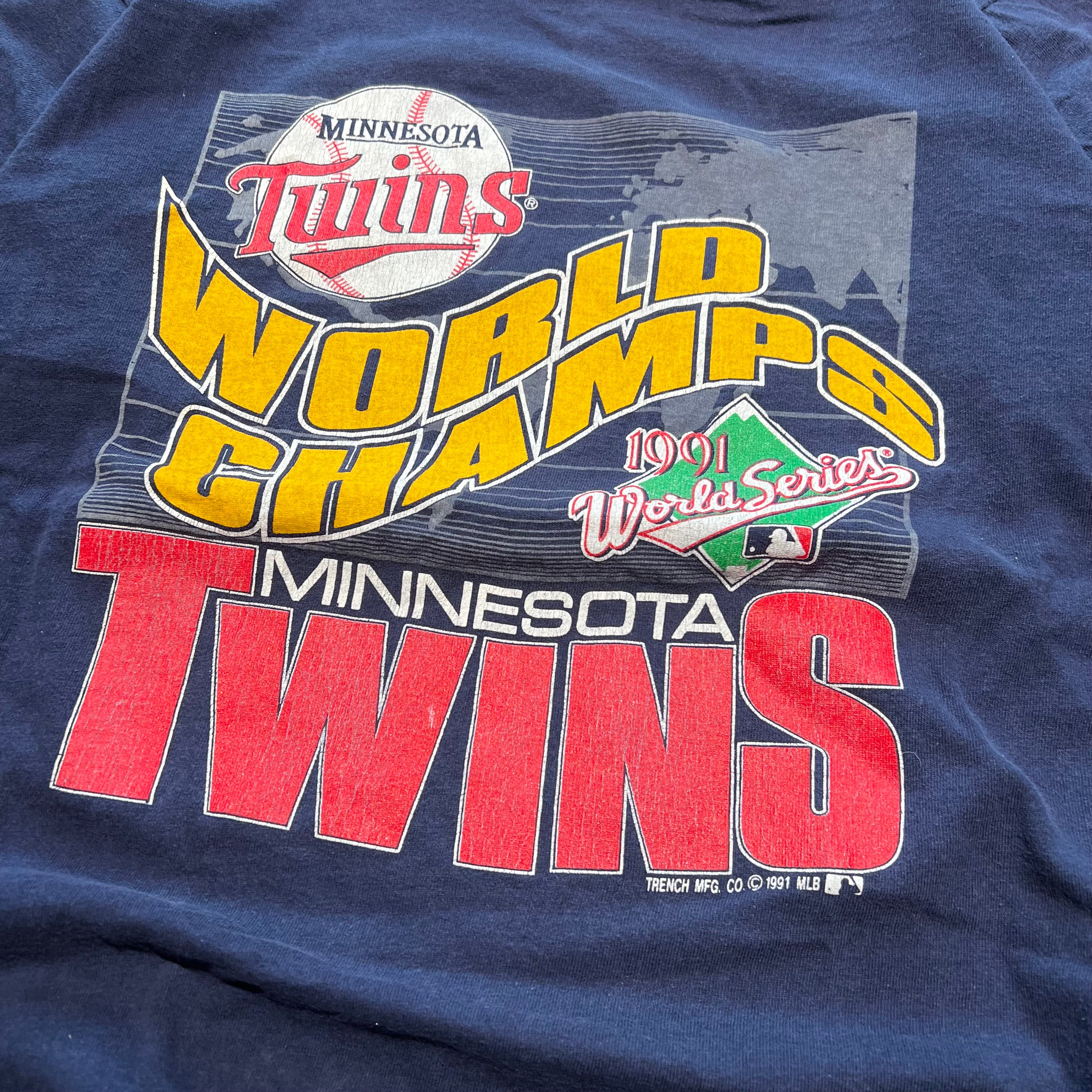 size large - Vintage ' Minnesota Twins World Champs ' tee