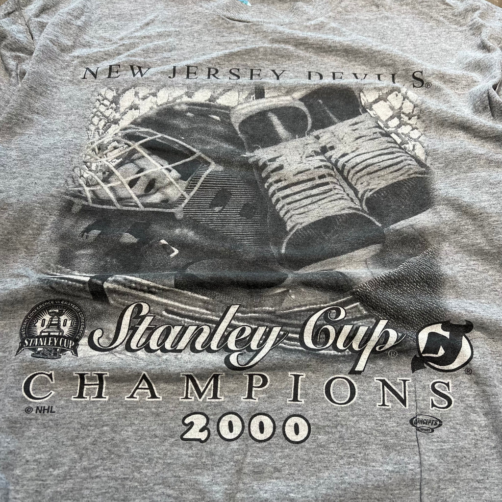 size xl - Vintage ' 2000 New Jersey Devils Stanley Cup Champions ' tee