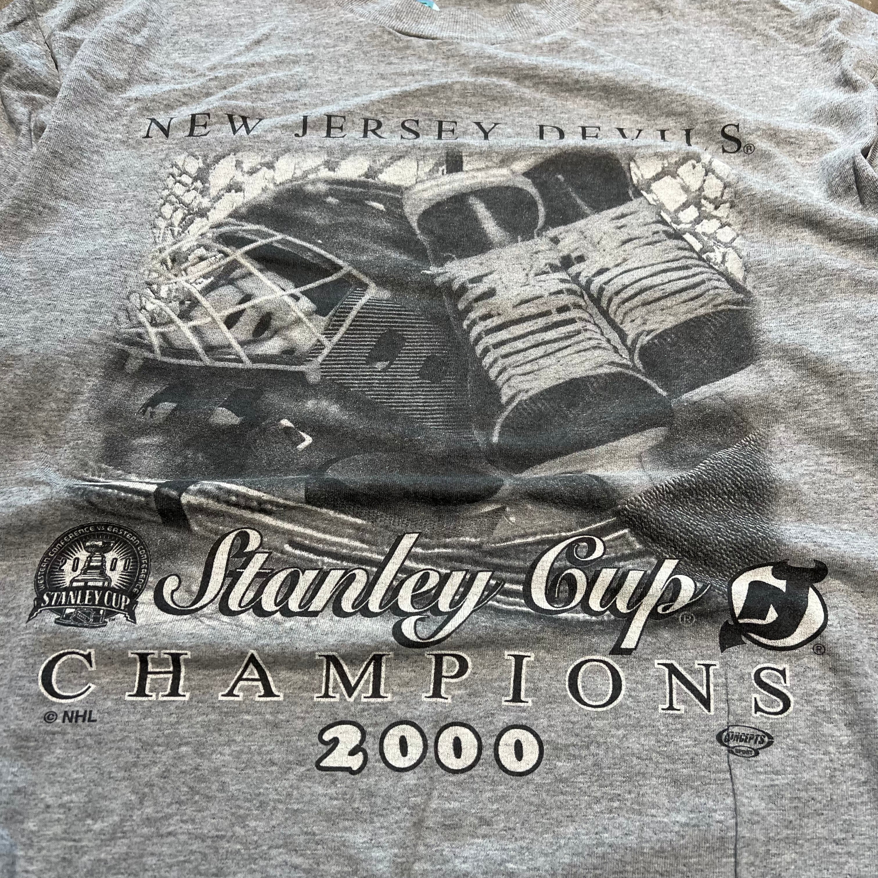 size xl - Vintage ' 2000 New Jersey Devils Stanley Cup Champions ' tee